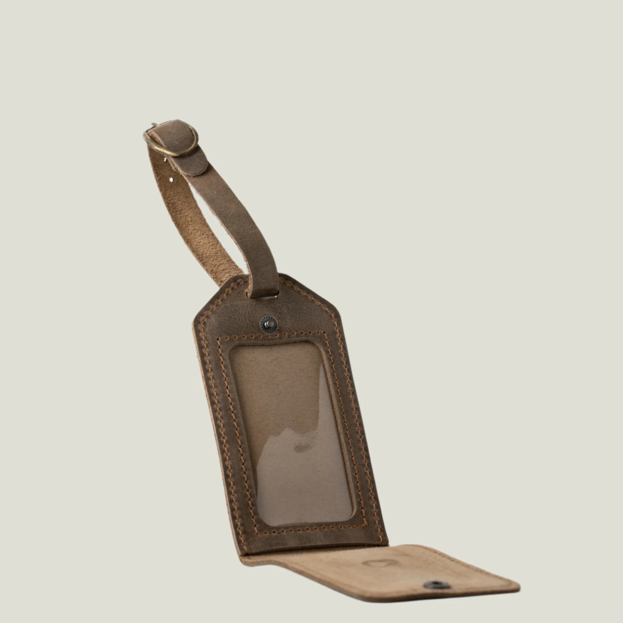 Bond Leather Luggage Tag | Sand Brown - Image 7