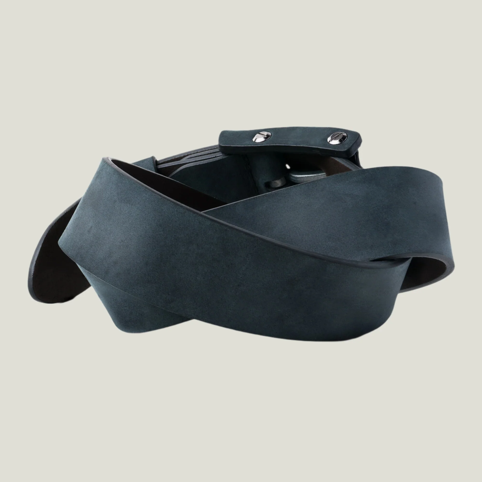 Boone Men's Leather Belt | Charcoal Black - Image 3
