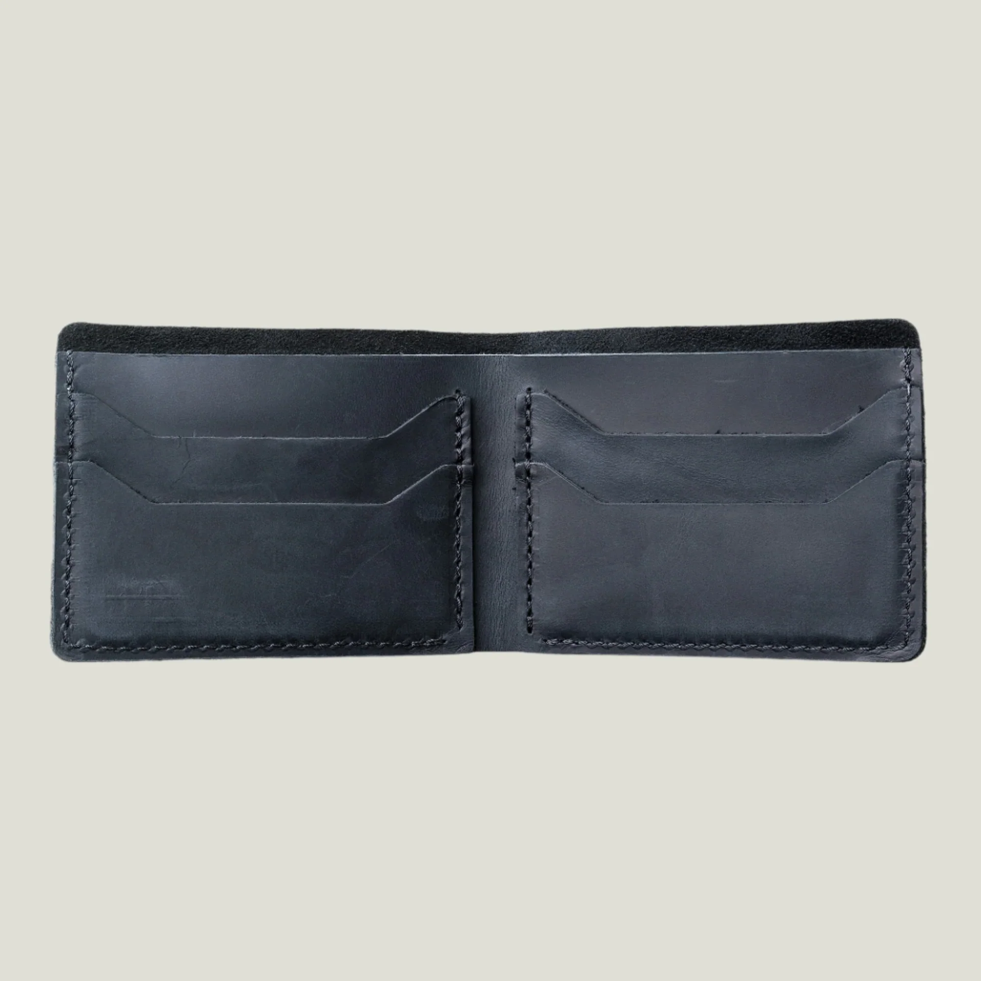 Bureau Leather Bifold Wallet | Charcoal Black - Image 6