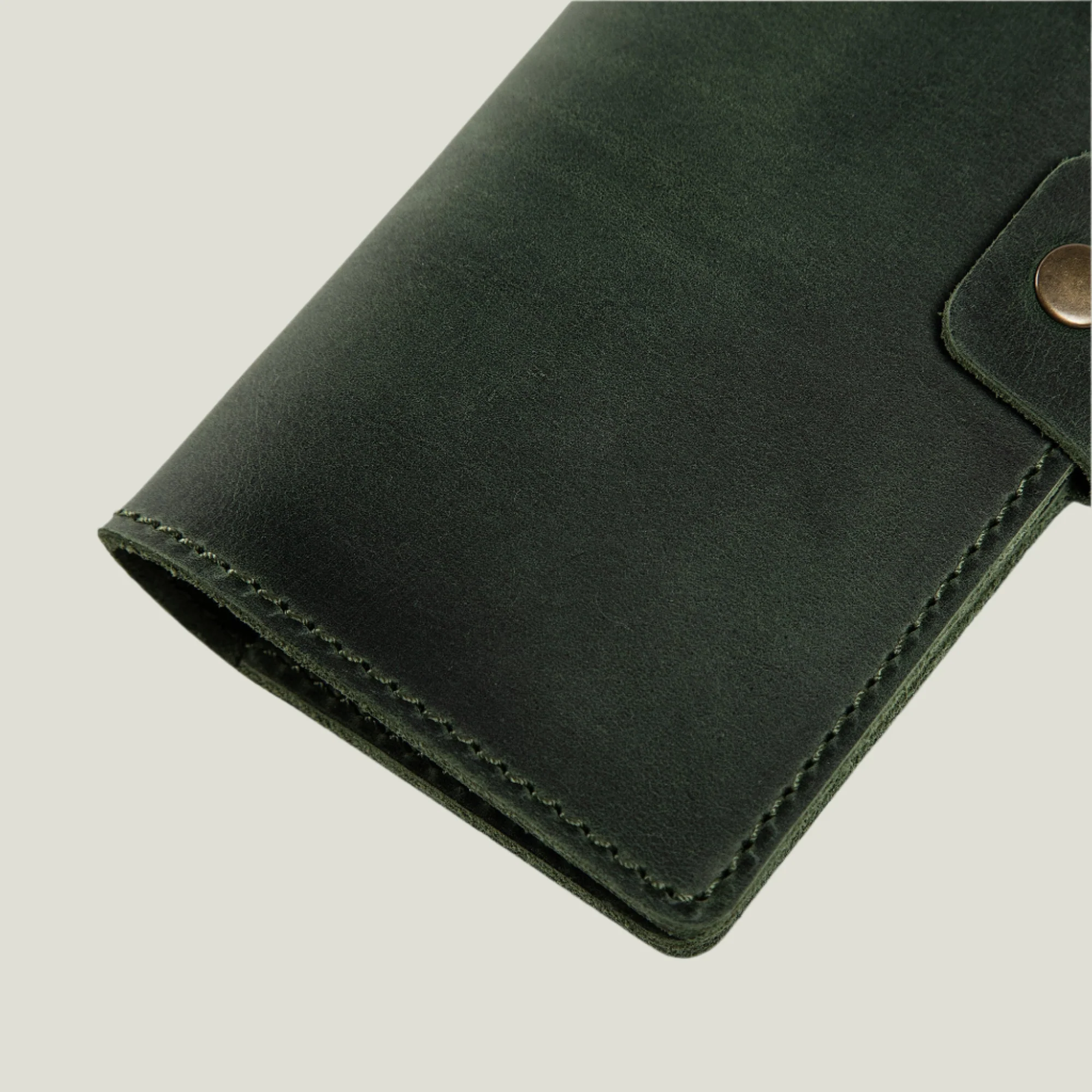 Clark Leather Checkbook Cover | Green - Image 5