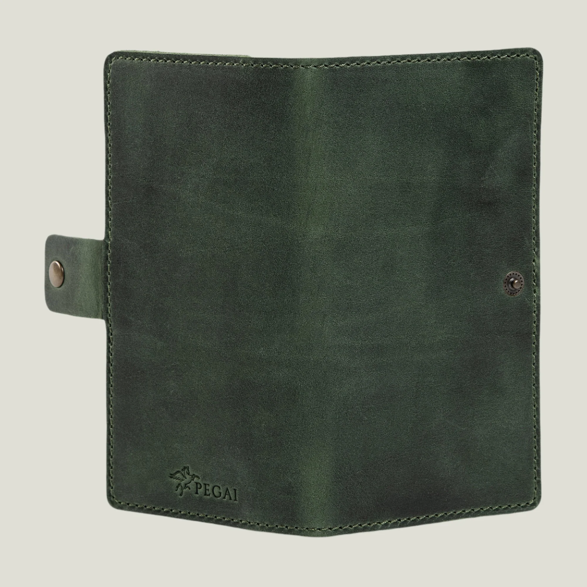 Clark Leather Checkbook Cover | Green - Image 6