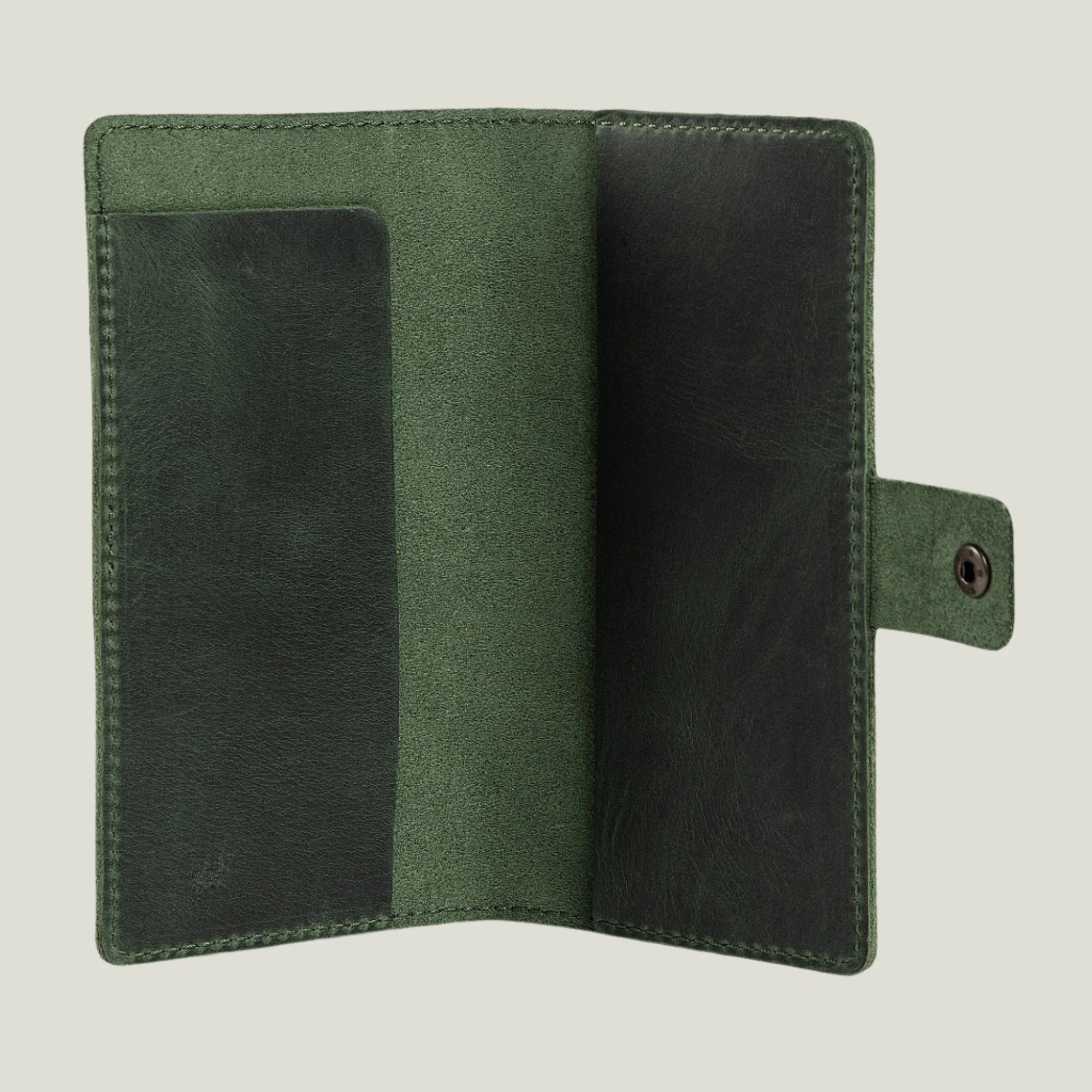 Clark Leather Checkbook Cover | Green - Image 7