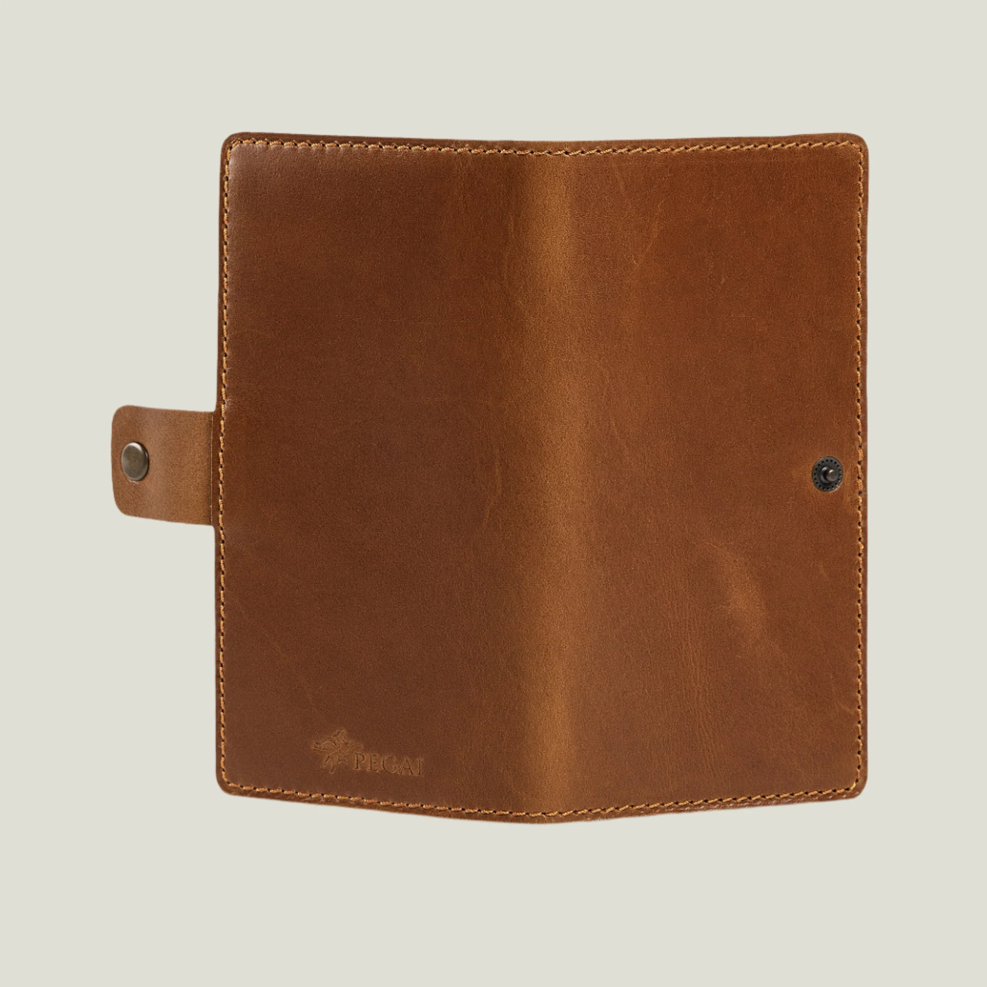 Clark Leather Checkbook Cover | Mustard Brown - Image 6