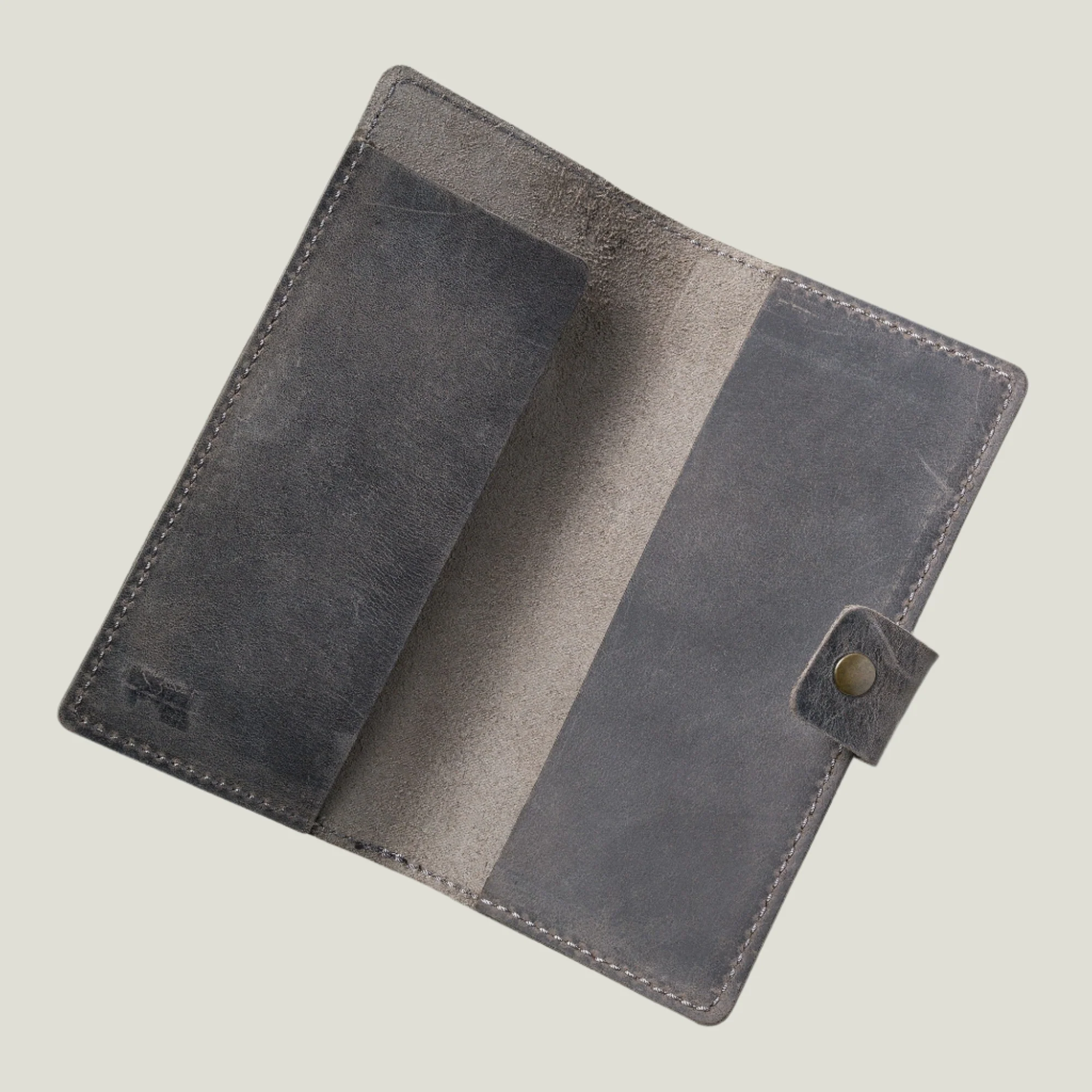Clark Leather Checkbook Cover | Rock Gray - Image 7