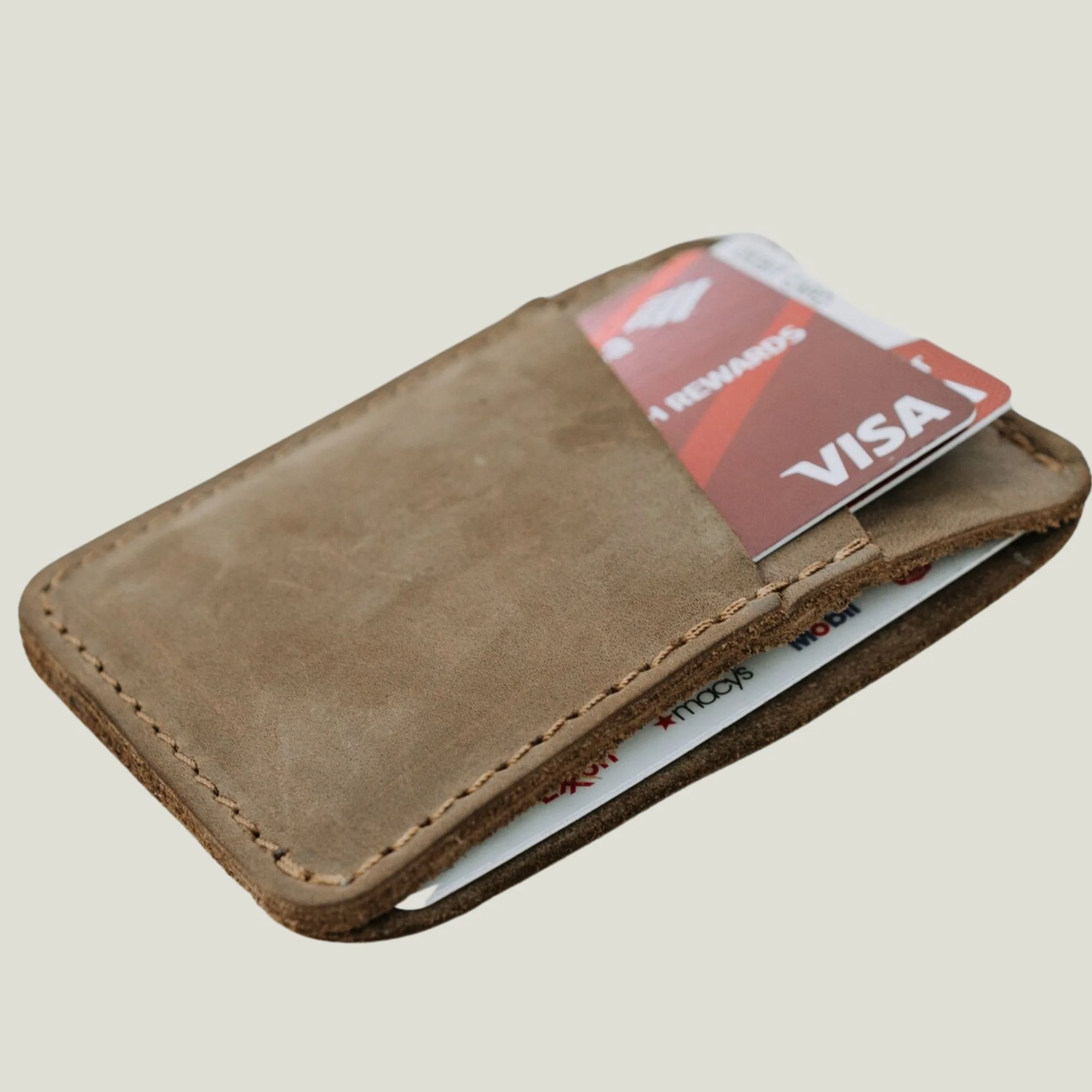 Clay Leather Cardholder | Sand Brown - Image 4