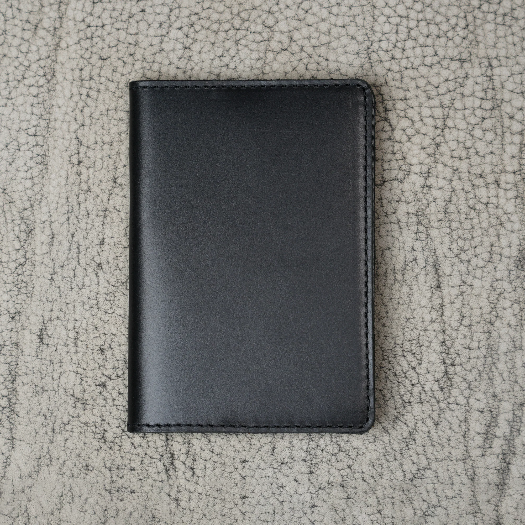 DeKalb Leather Passport Cover | Dual Tone Black