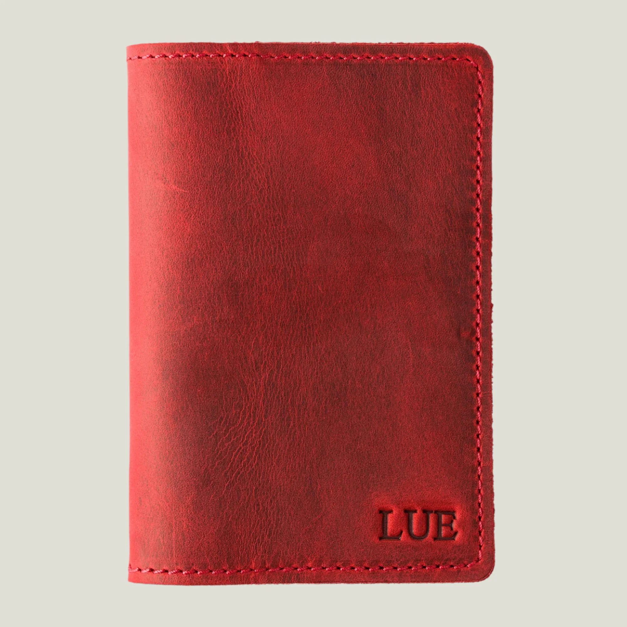 DeKalb Leather Passport Cover | Rose Red - Image 3