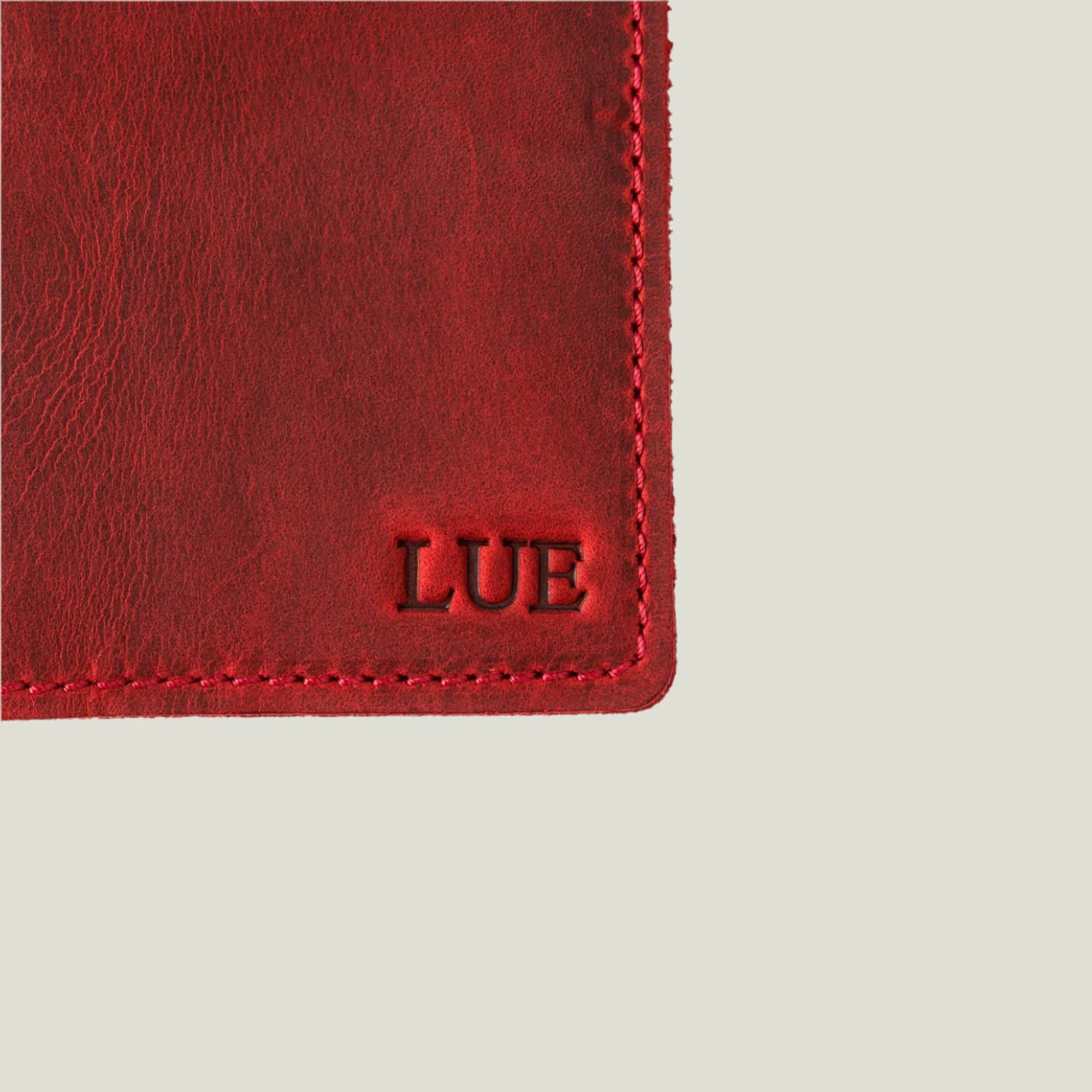 DeKalb Leather Passport Cover | Rose Red - Image 4