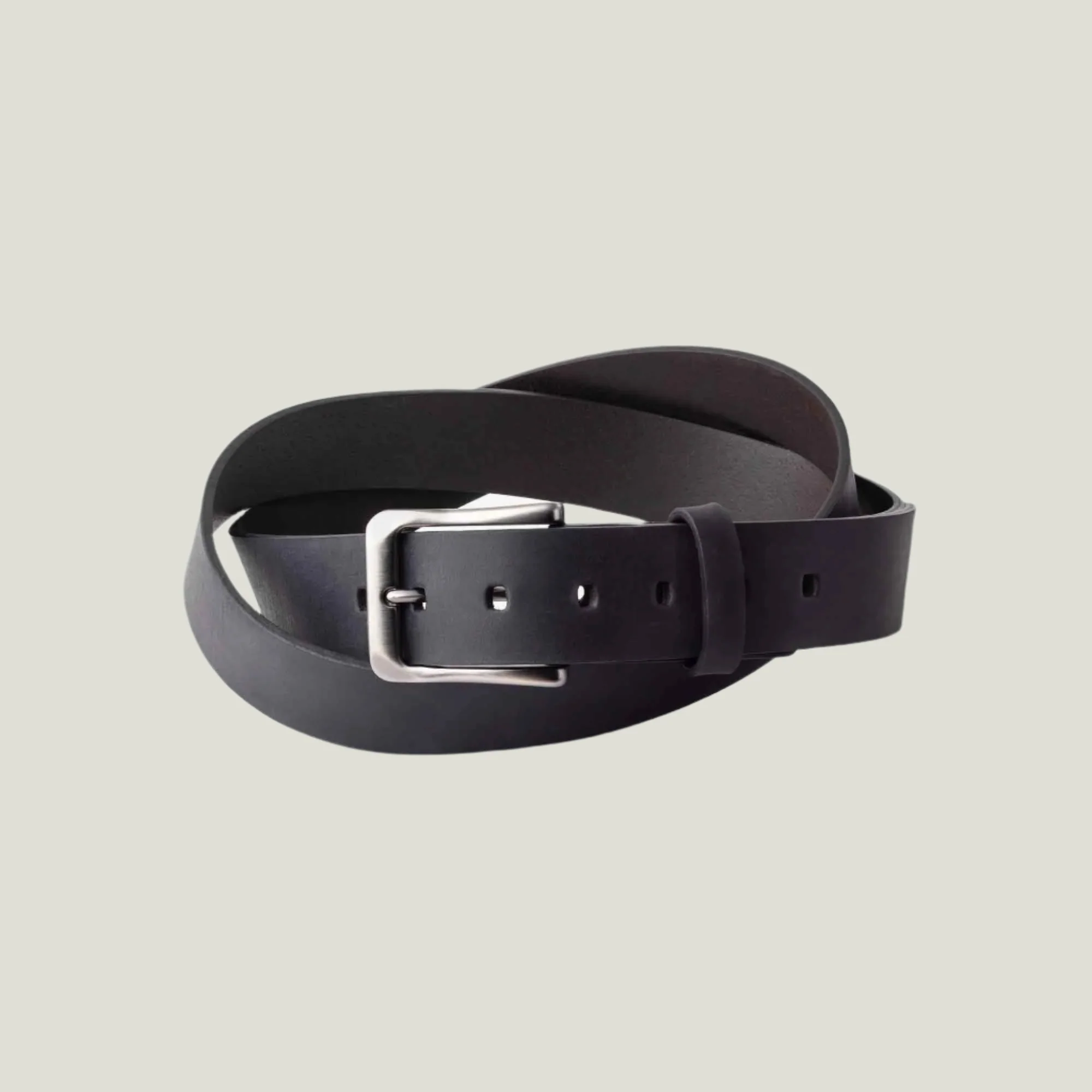 Dolton Men's Leather Belt | Charcoal