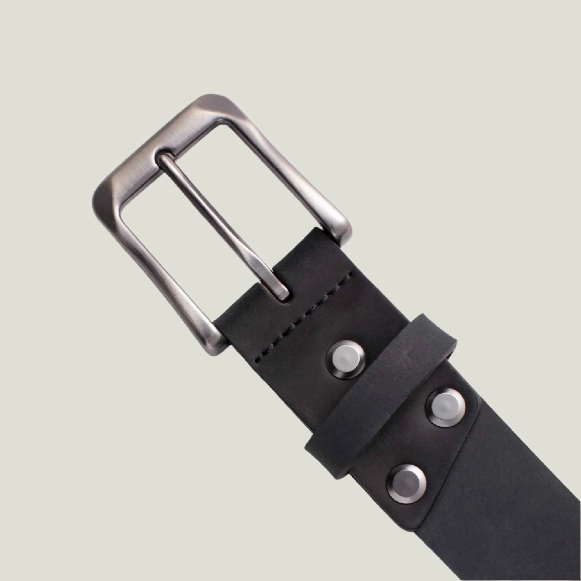 Dolton Men's Leather Belt | Charcoal - Image 3