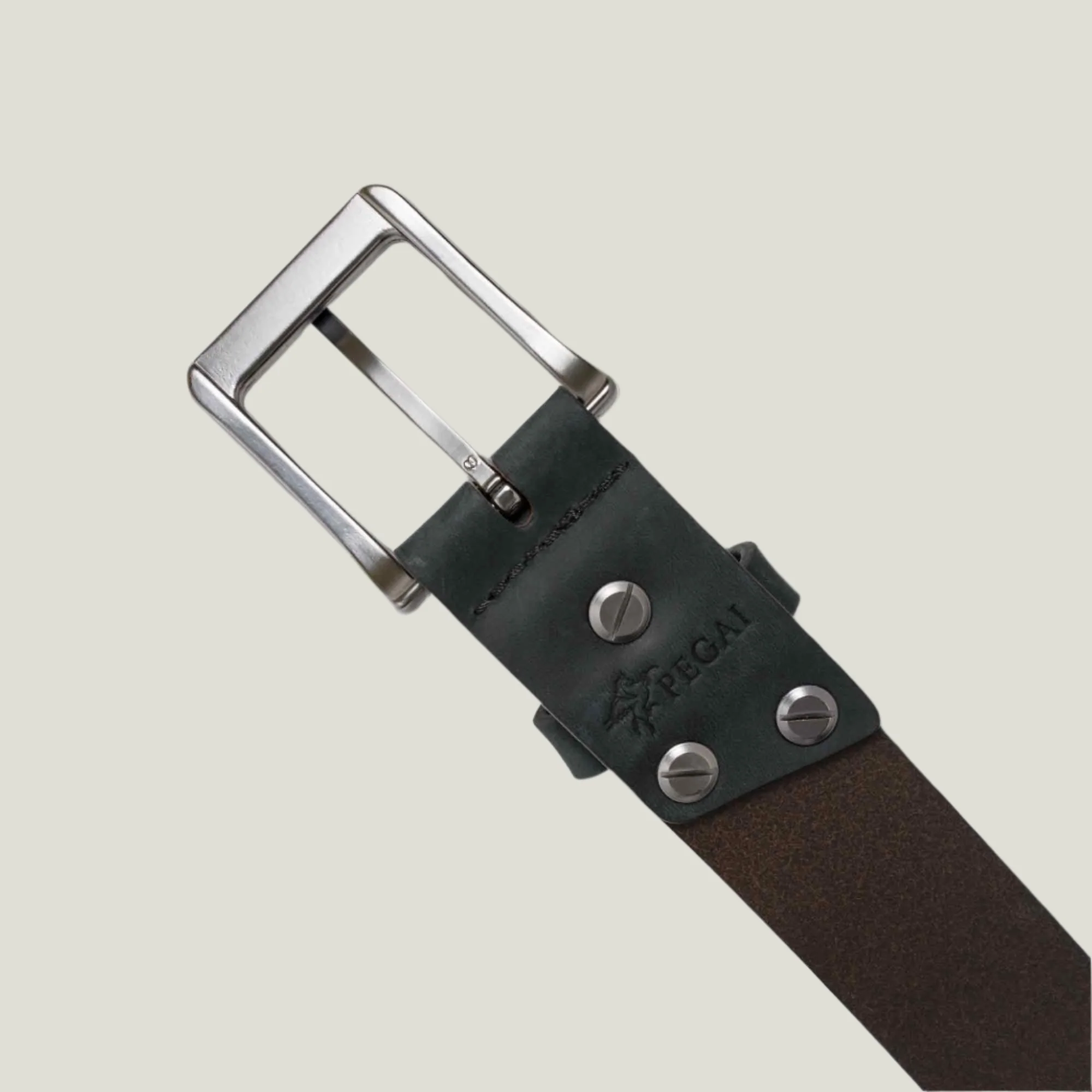 Dolton Men's Leather Belt | Charcoal - Image 4