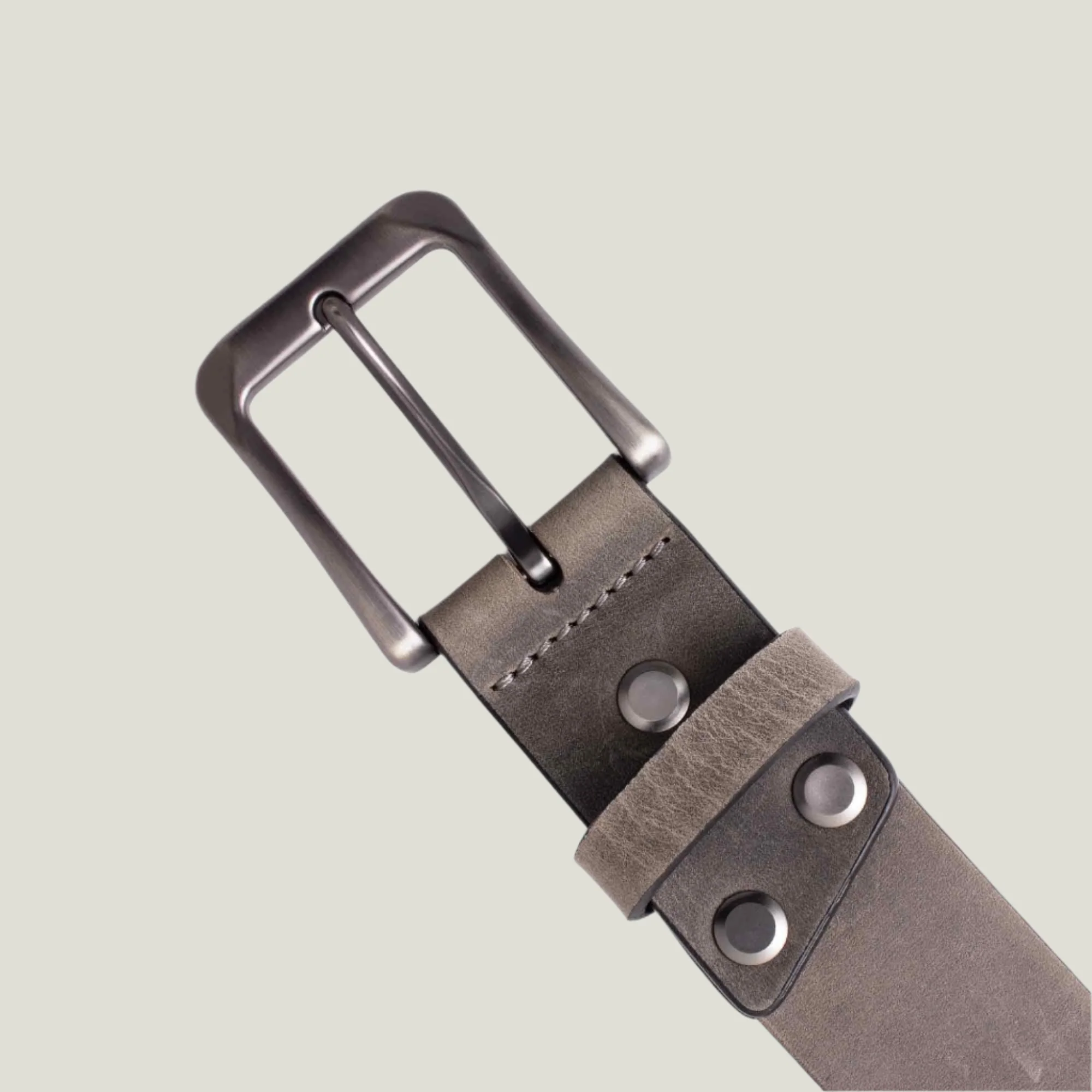 Dolton Men's Leather Belt | Rock - Image 2
