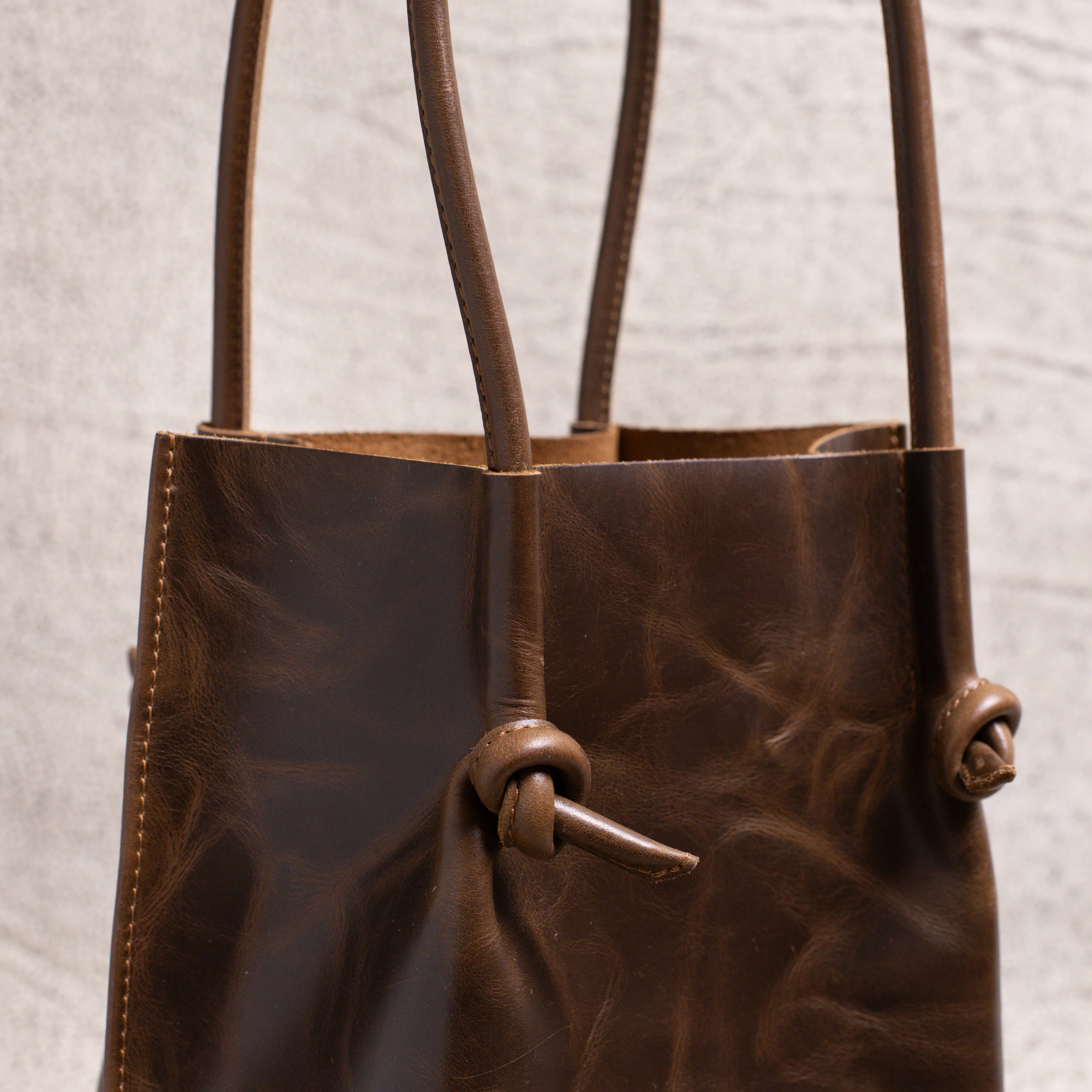 Flora Everyday Leather Tote | Dual Tone Coffee - Image 5