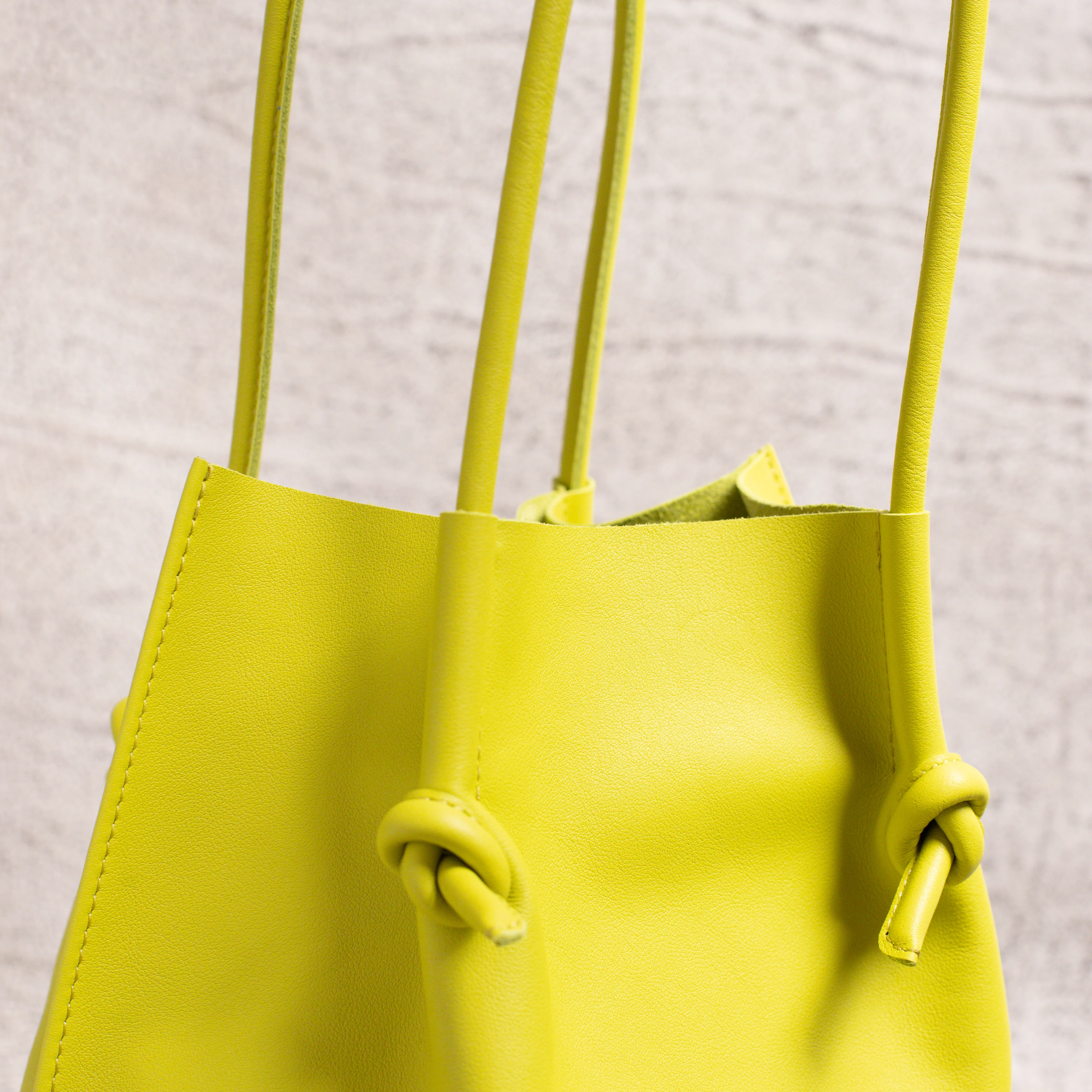 Flora Everyday Leather Tote | Silky Calf Lime - Image 5
