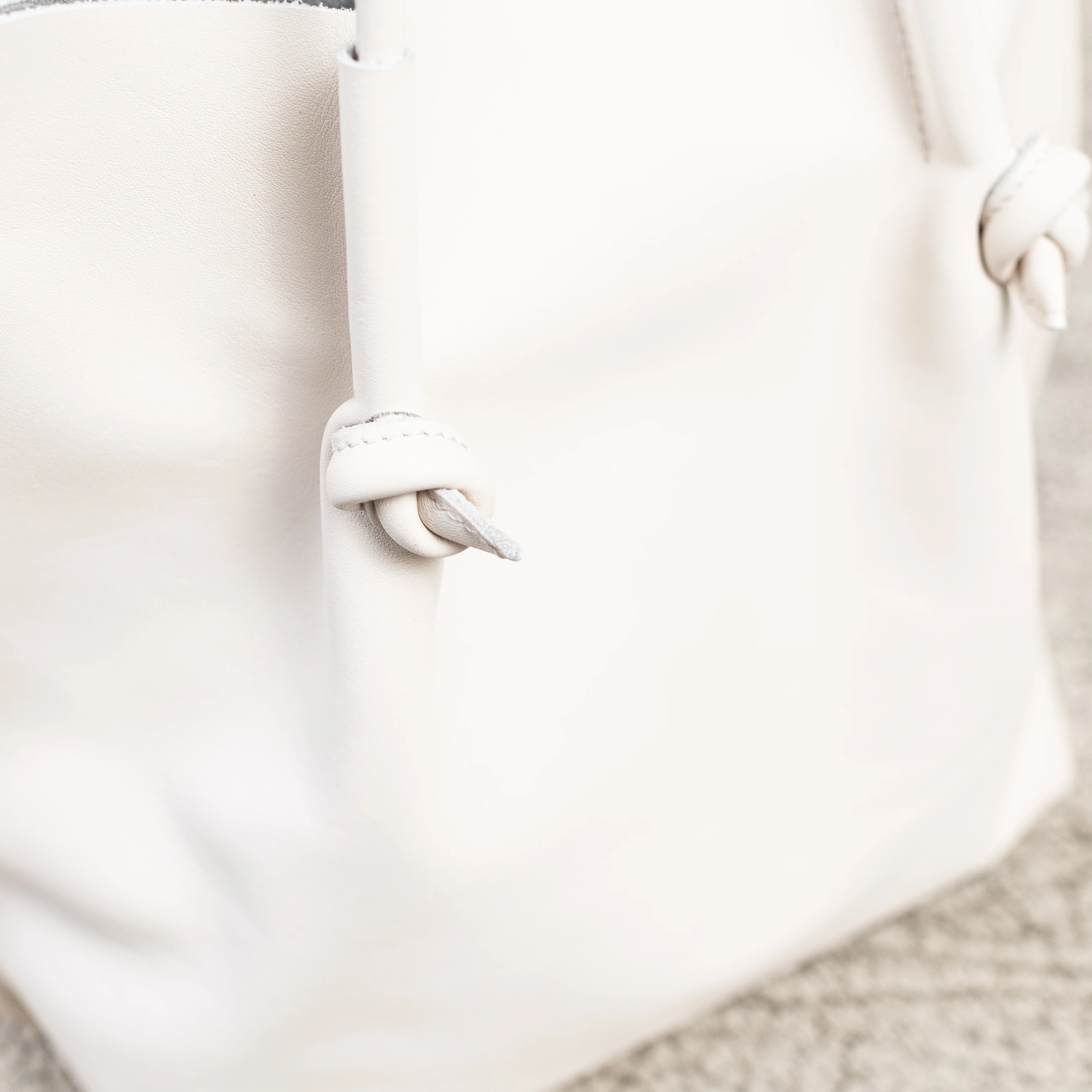 Flora Everyday Leather Tote | Smooth Calf Cream - Image 4