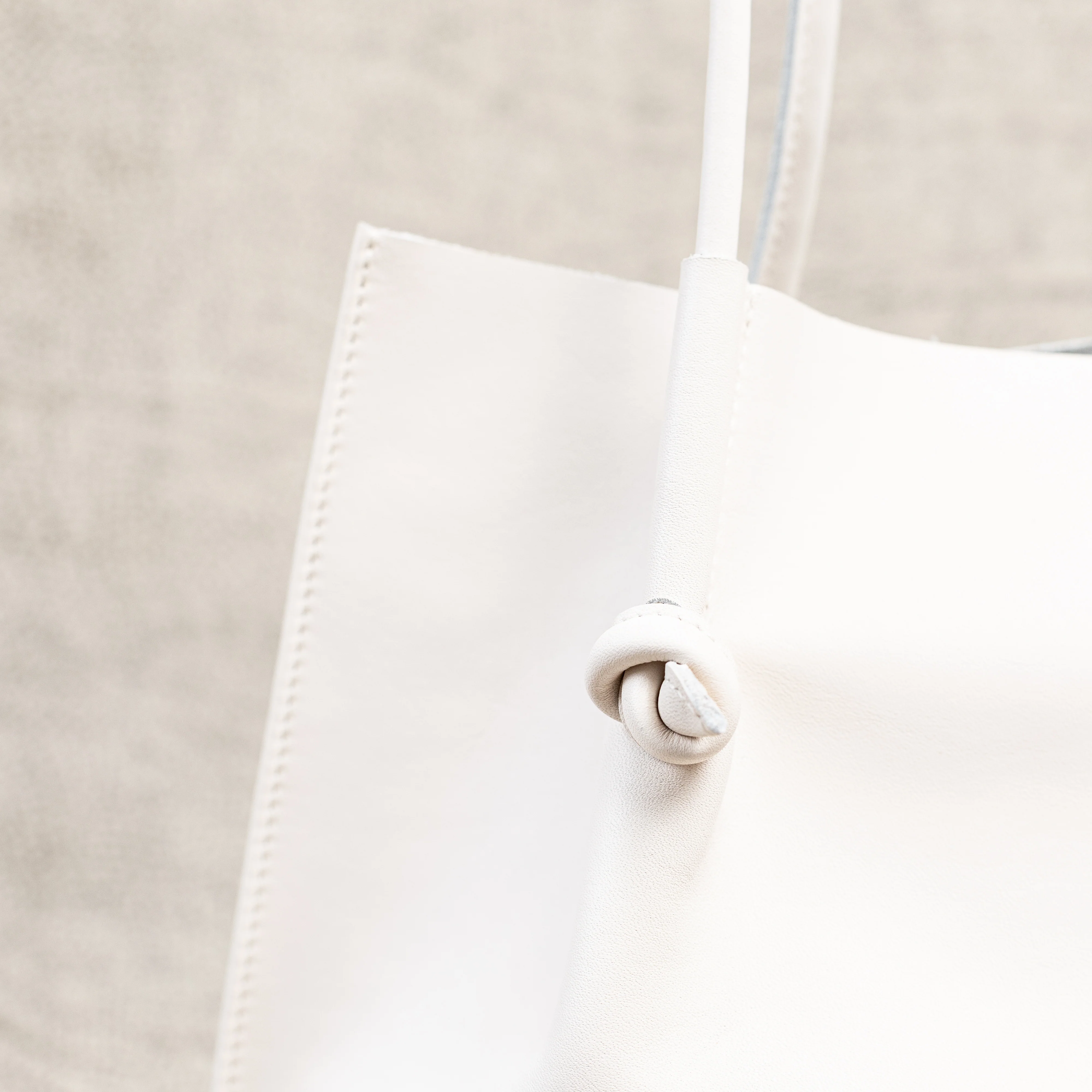 Flora Everyday Leather Tote | Smooth Calf Cream - Image 5