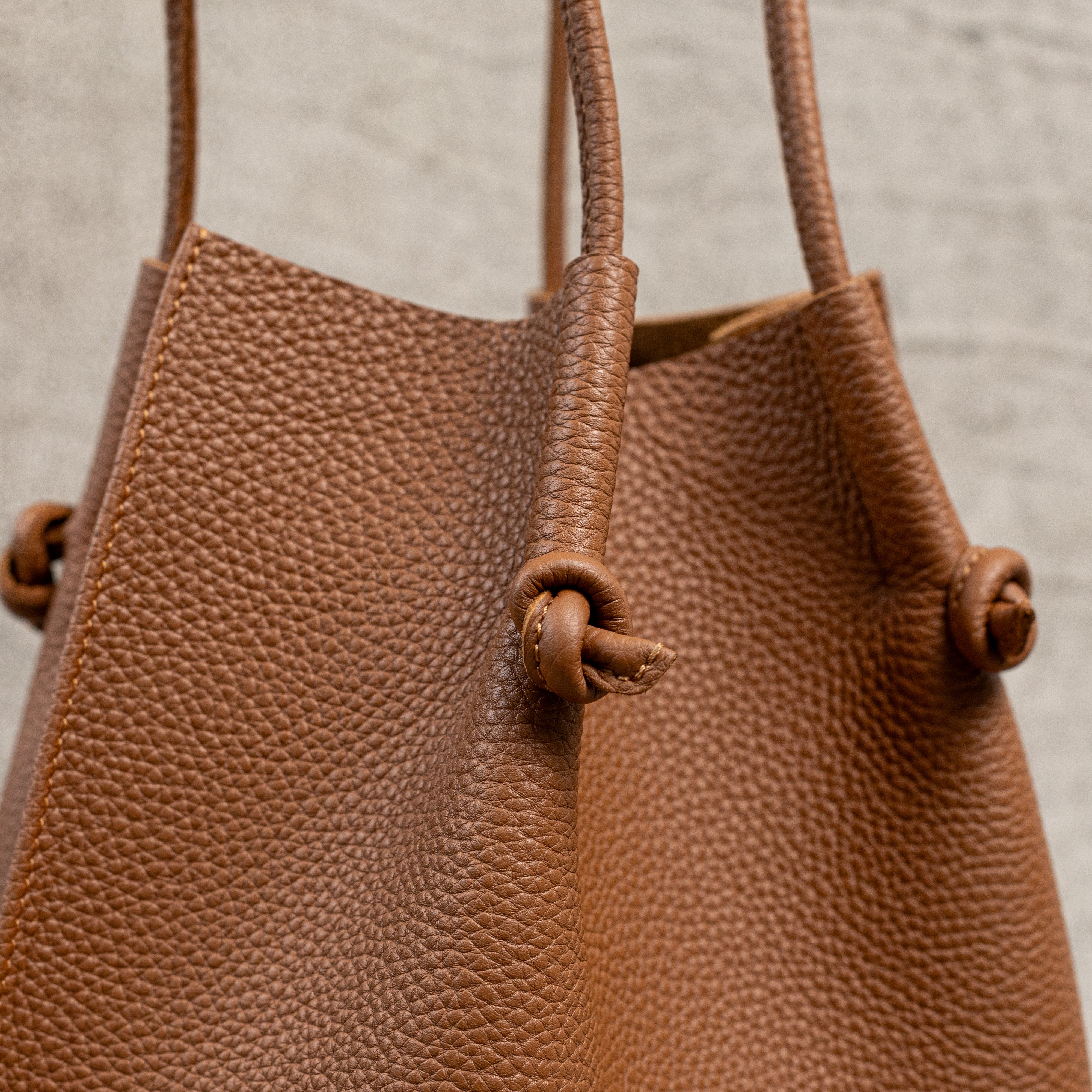Flora Everyday Leather Tote | Togo Calf Taba - Image 4
