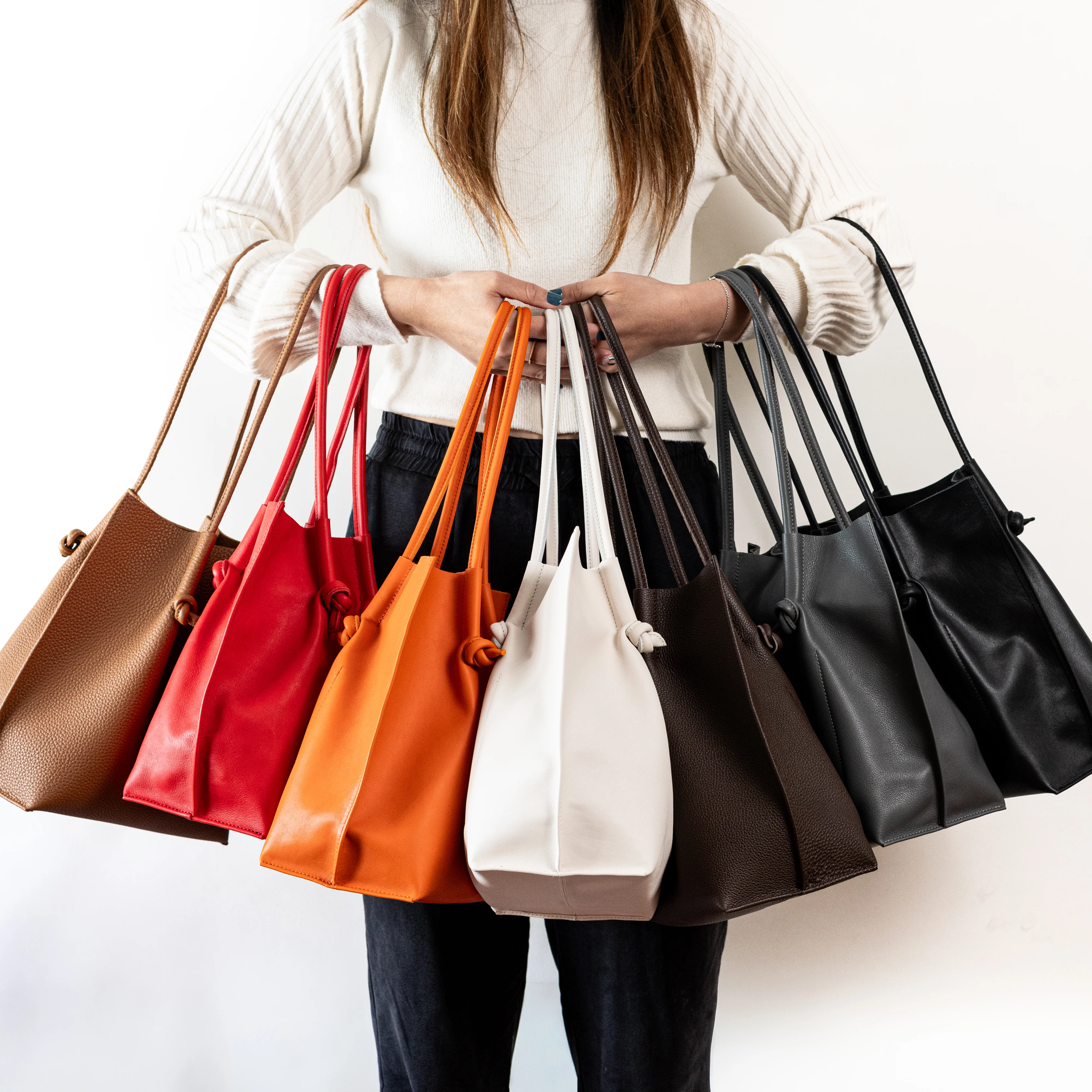 Flora Everyday Leather Tote | Togo Calf Taba - Image 7