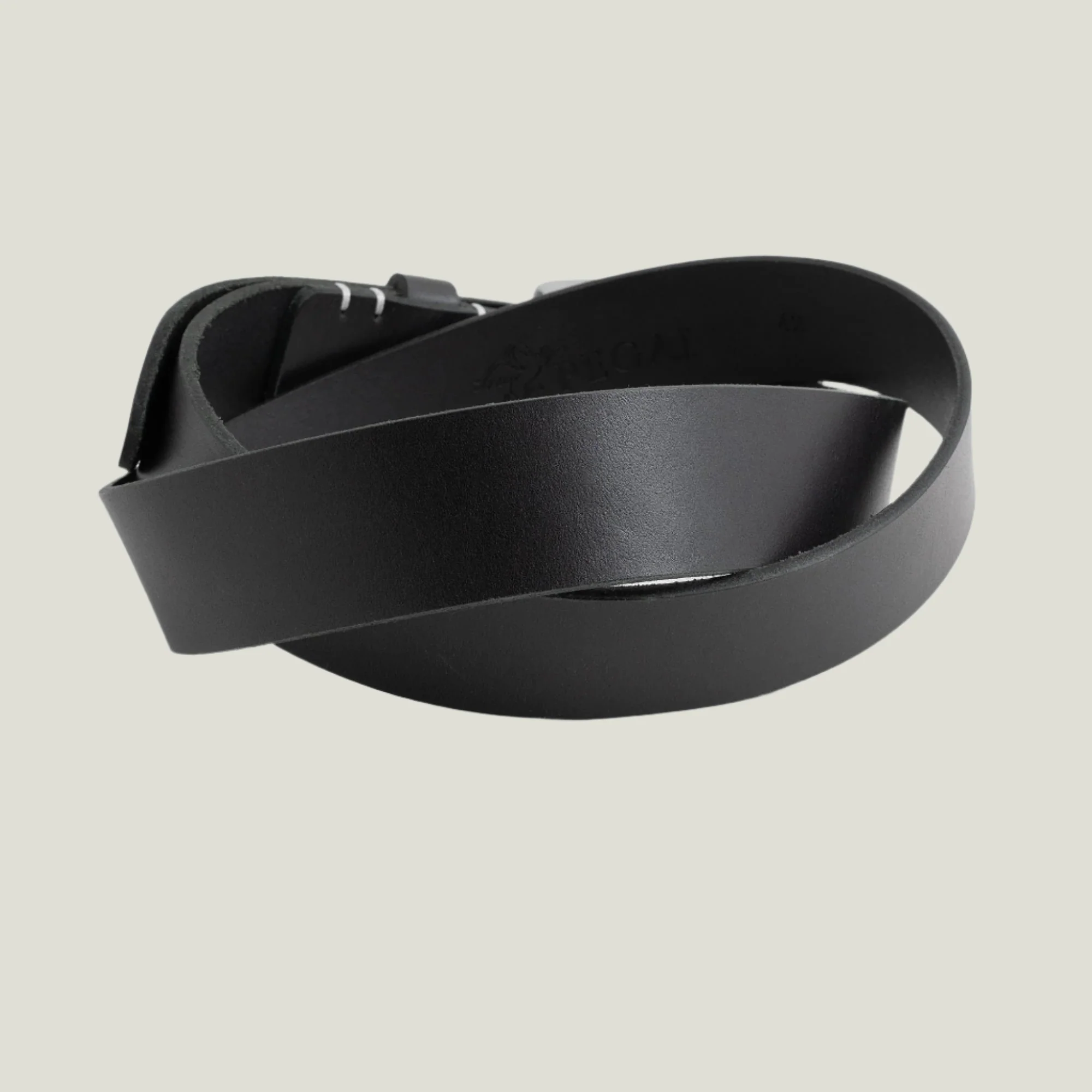 Harry Men's Leather Belt | Black & White - Image 4