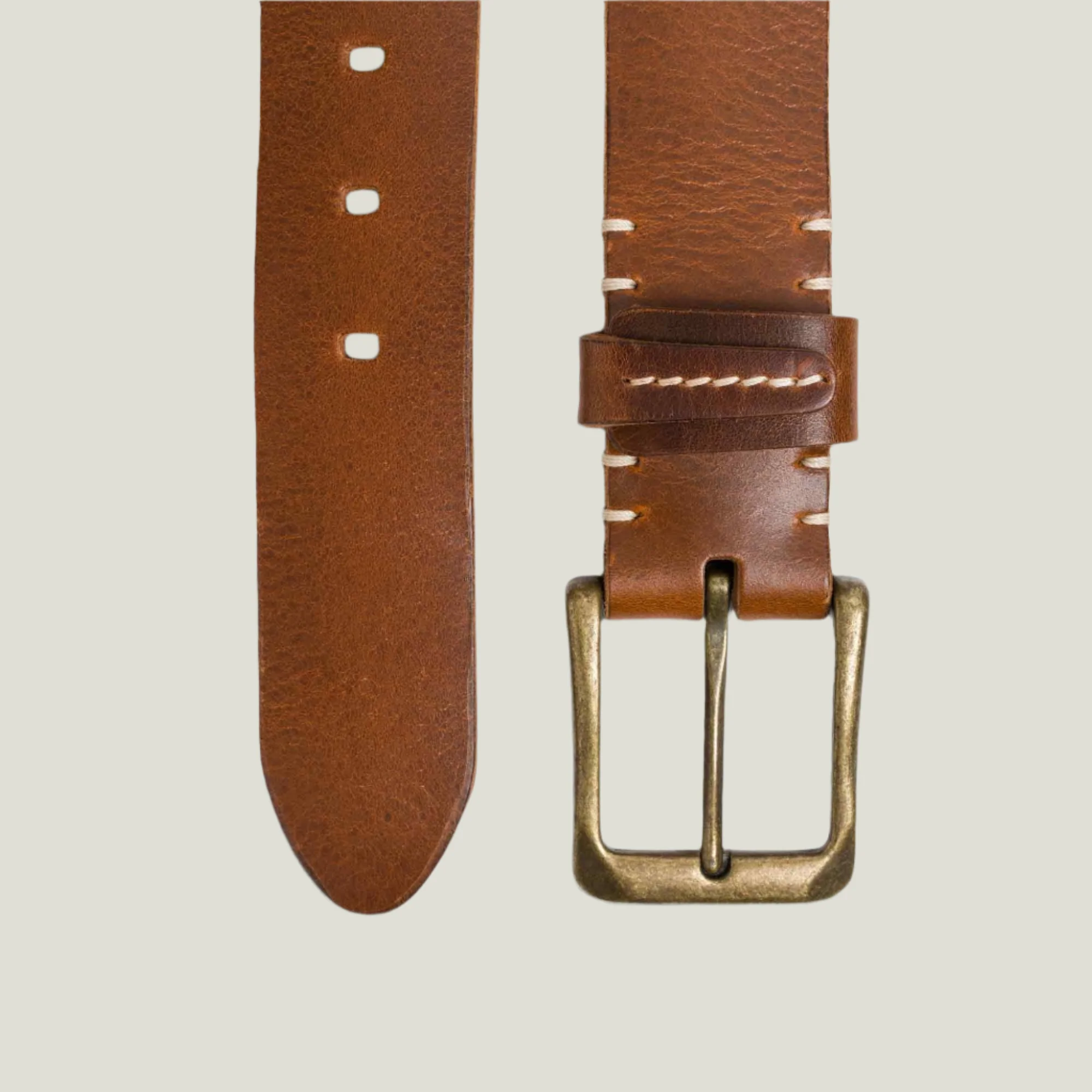 Harry Men's Leather Belt | Brown - Image 2