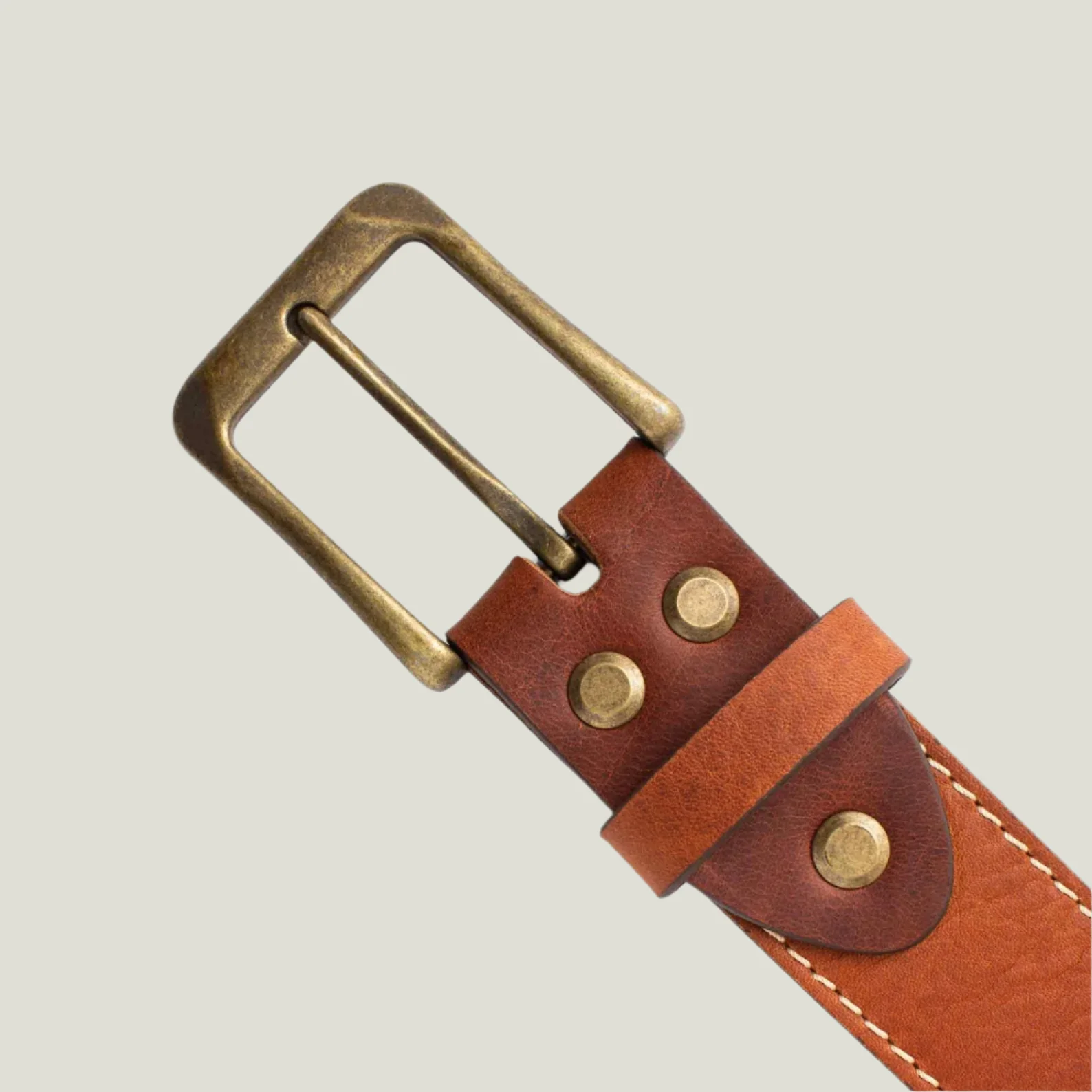 Irving Men's Leather Belt | Stitched Frisco Rustic - Image 3