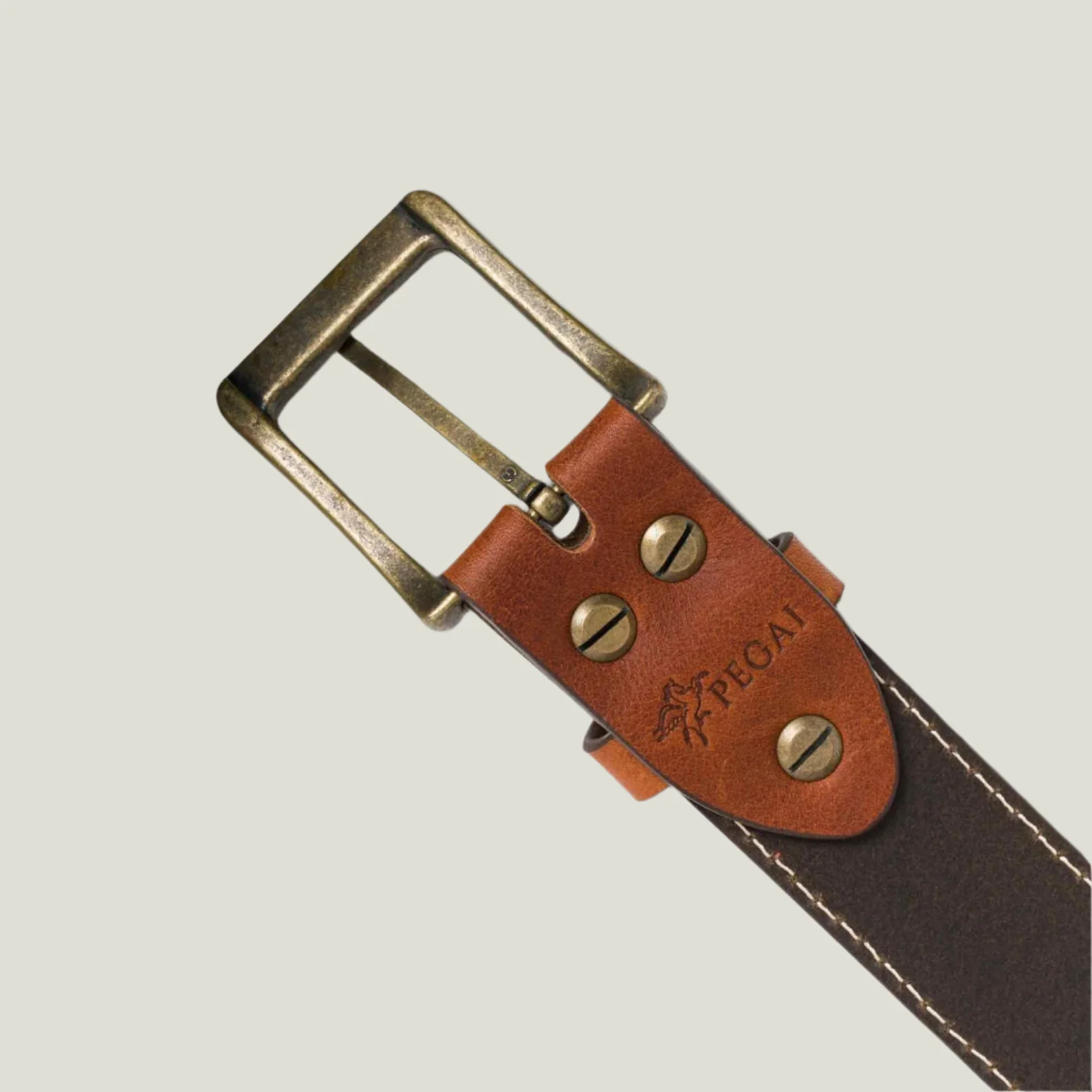 Irving Men's Leather Belt | Stitched Frisco Rustic - Image 4