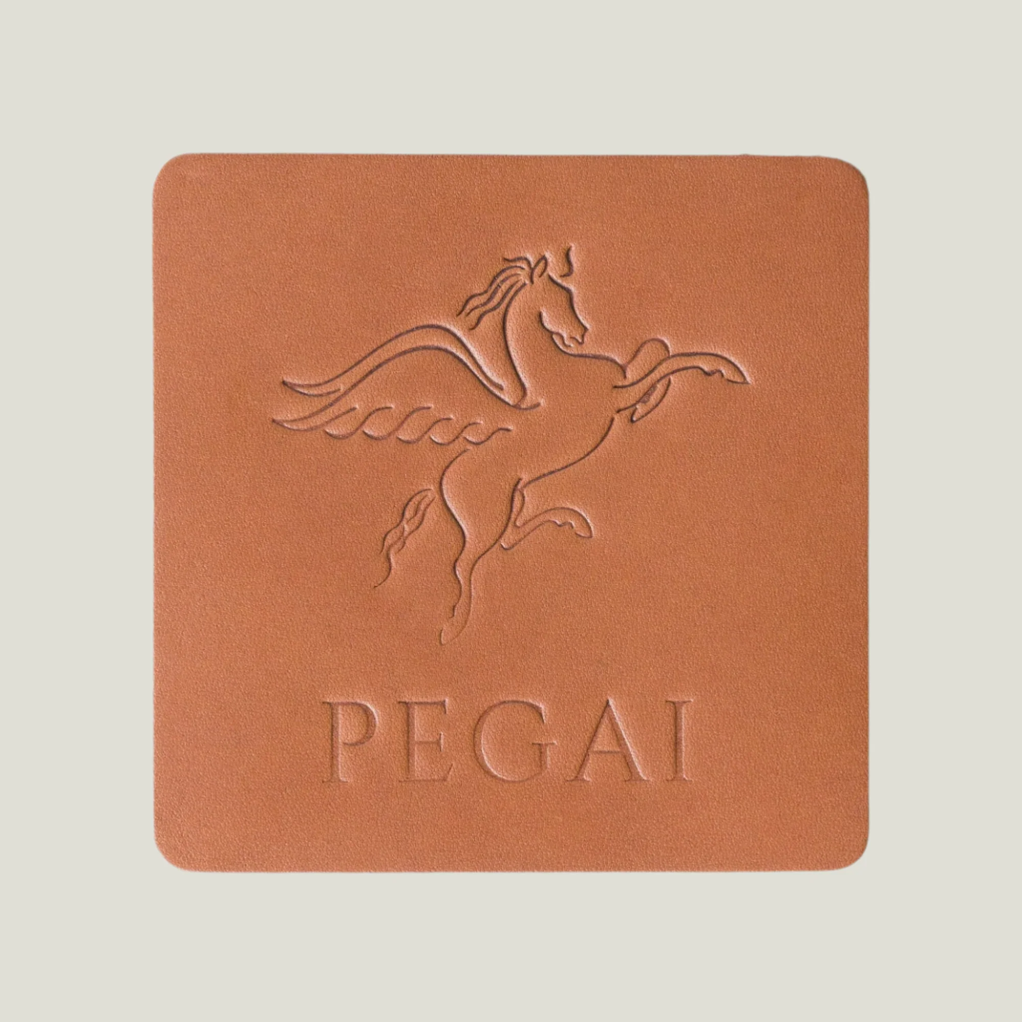 Kirby Leather Coaster Set | Taba Brown - Image 2