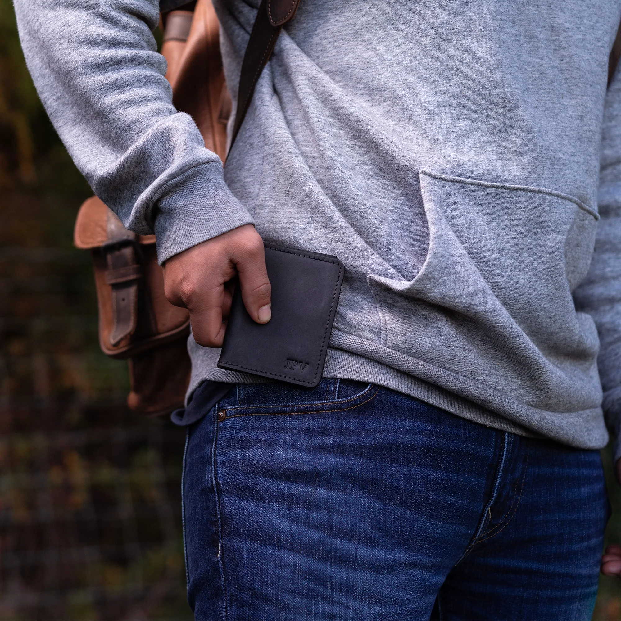 Knox Leather Bifold Wallet | Charcoal - Image 7