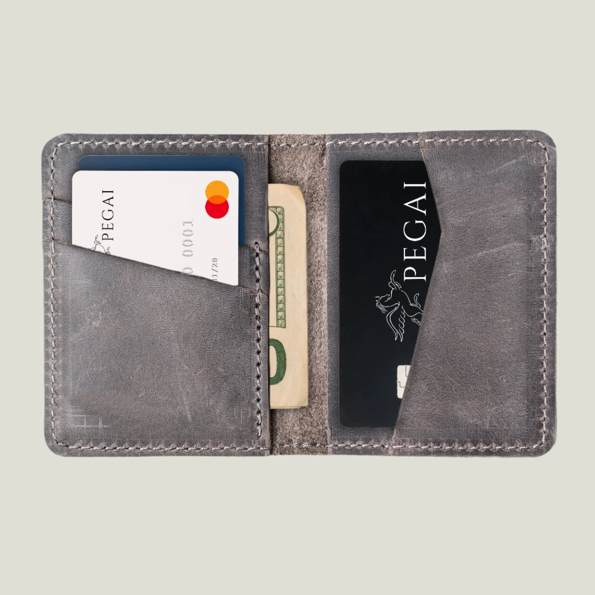 Knox Leather Bifold Wallet | Rock - Image 5