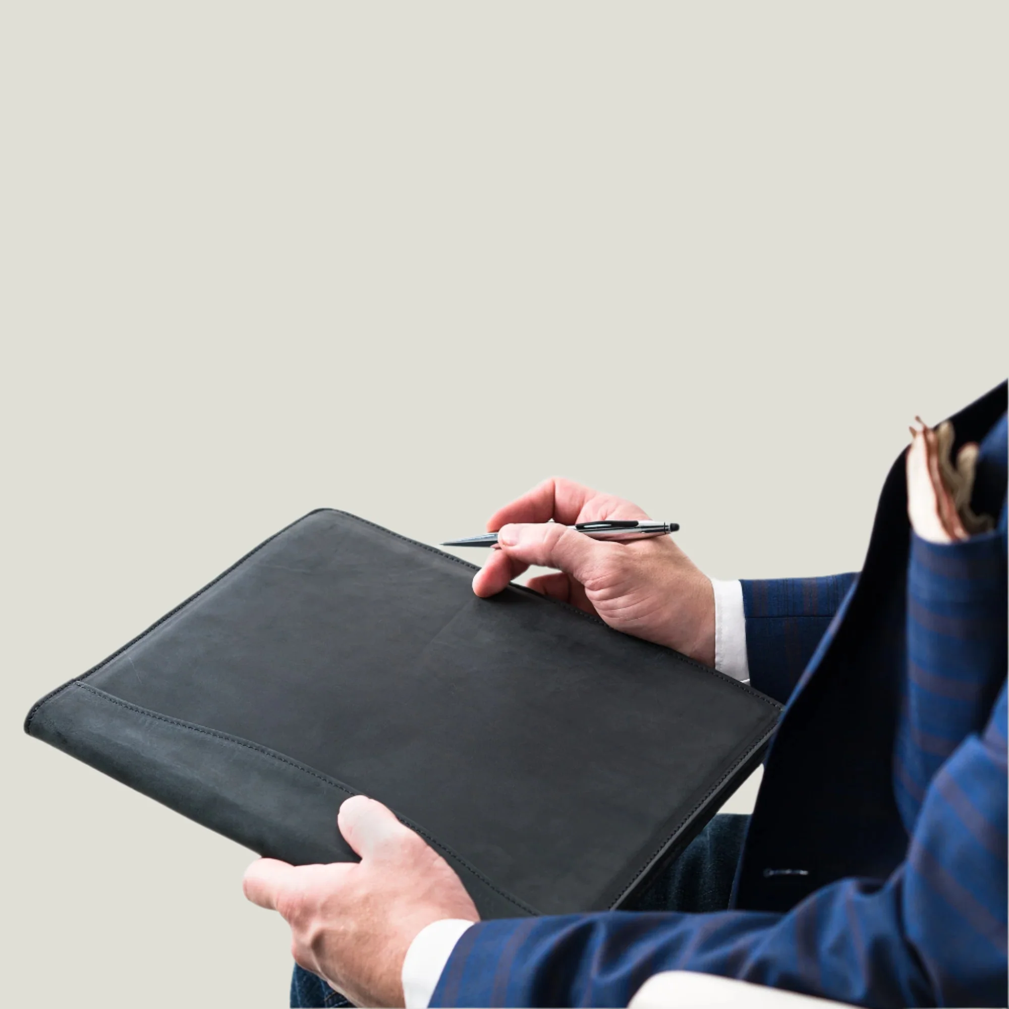 Marshall Leather Legal Padfolio | Charcoal - Image 4