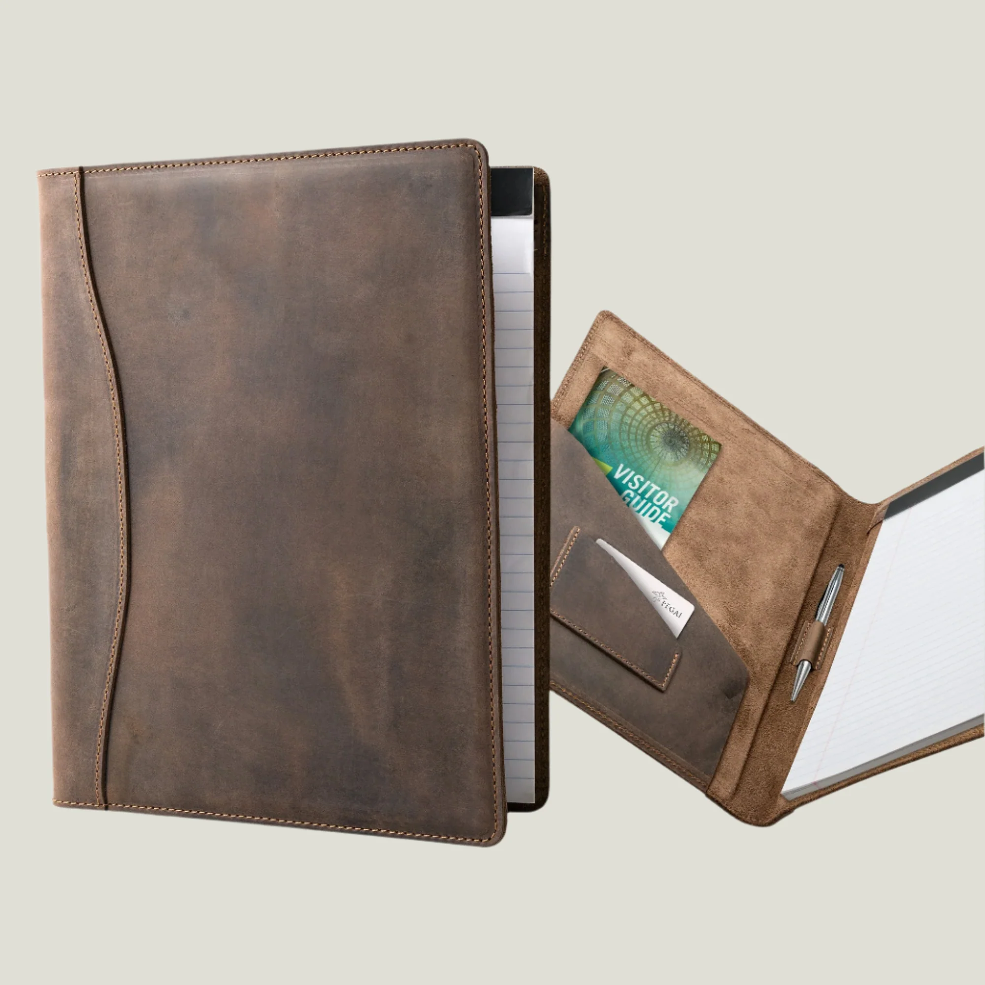 Marshall Leather Legal Padfolio | Chestnut - Image 5