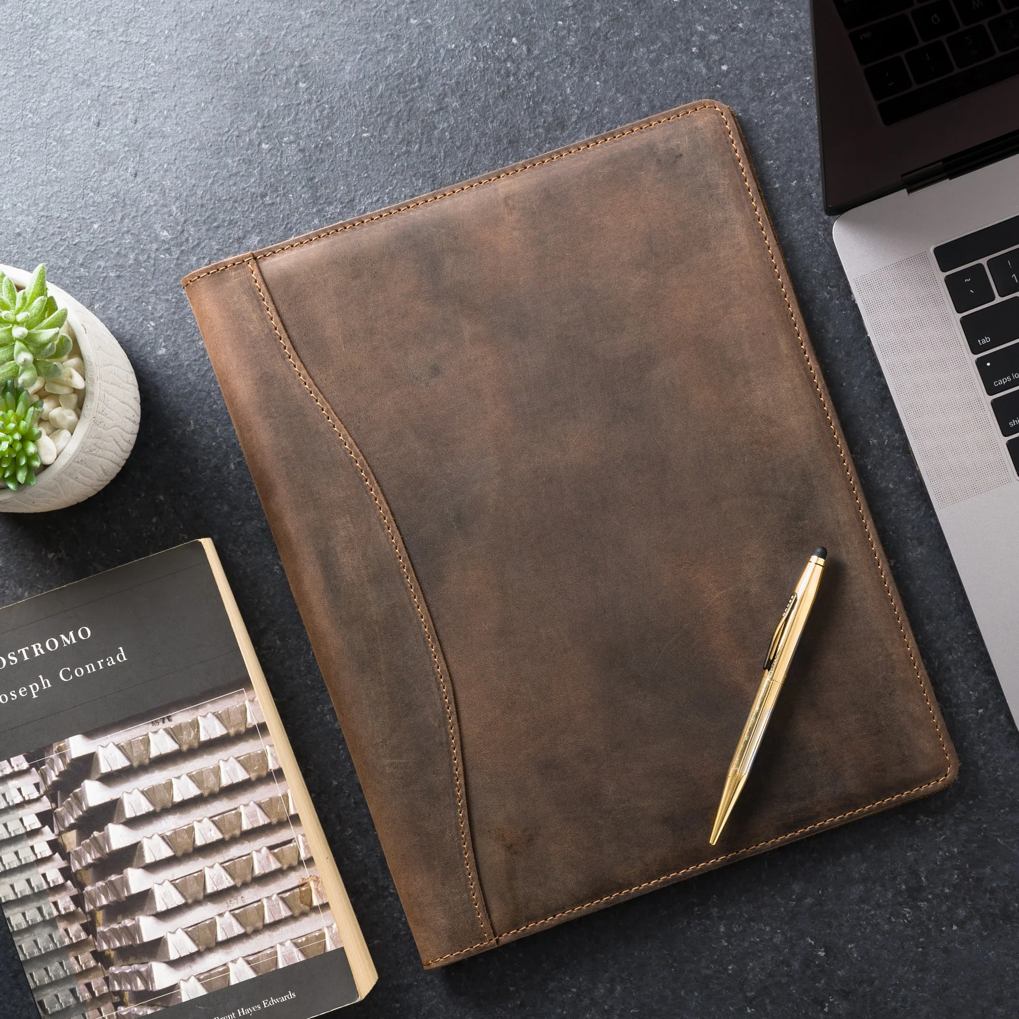 Marshall Leather Legal Padfolio | Chestnut - Image 8