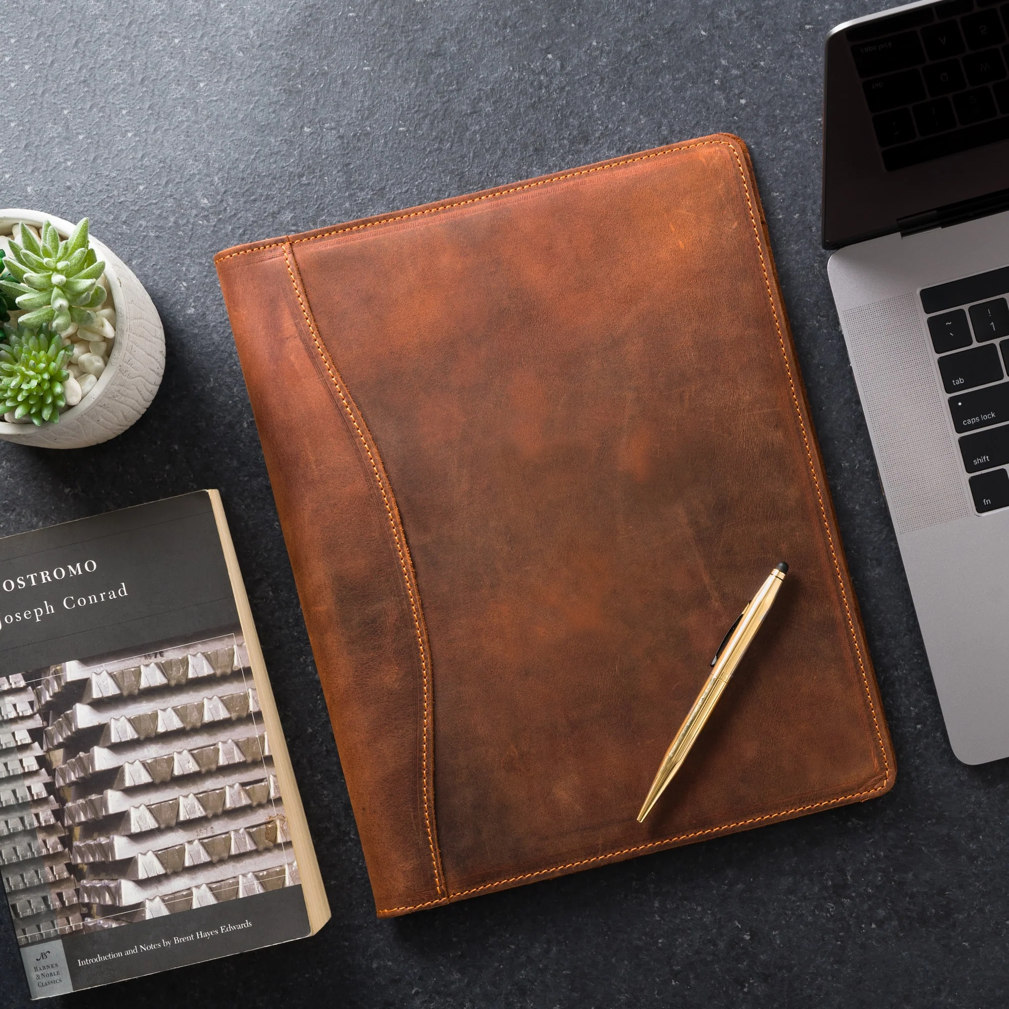 Marshall Leather Legal Padfolio | Mahogany - Image 7