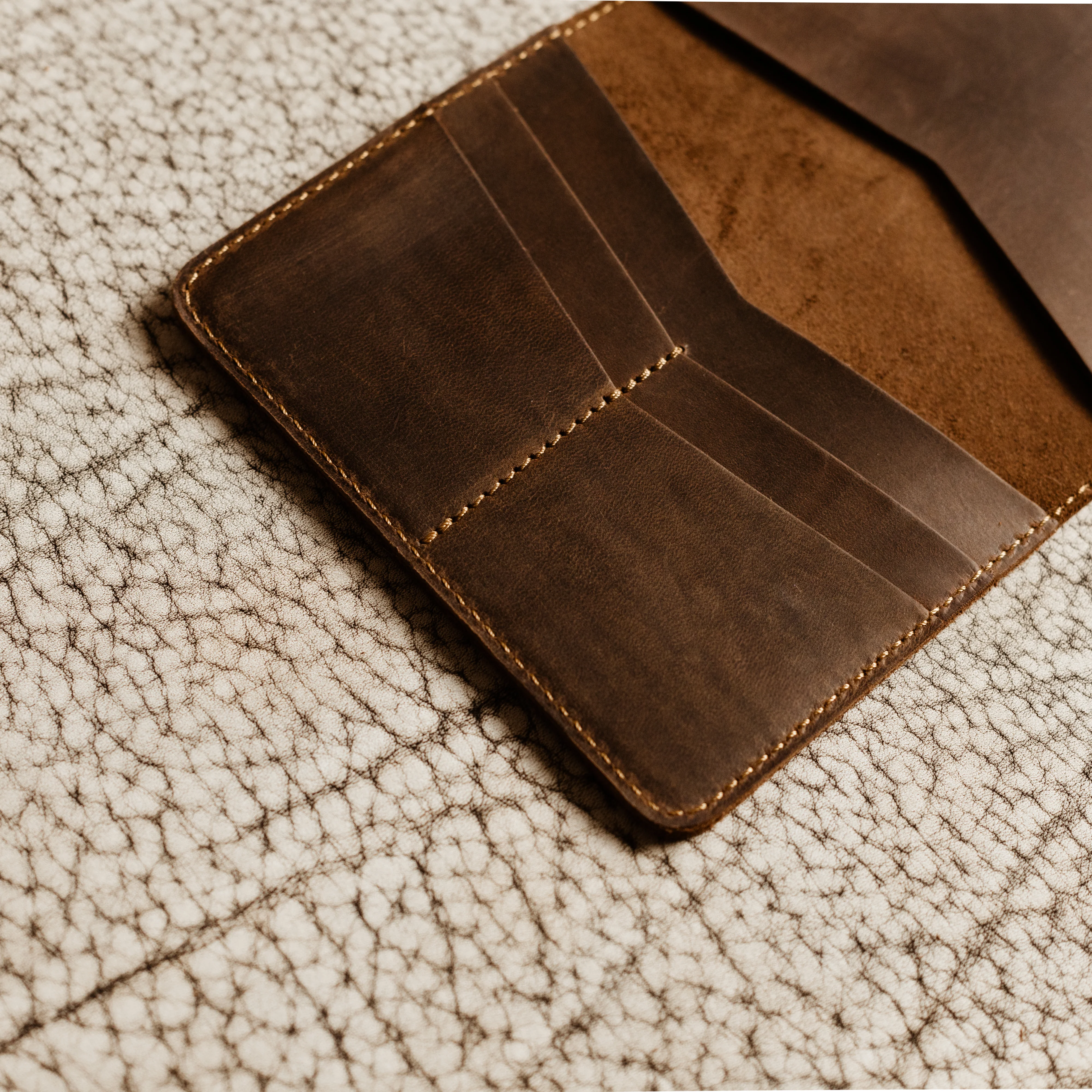 Pike Leather Passport Wallet | Chestnut - Image 3