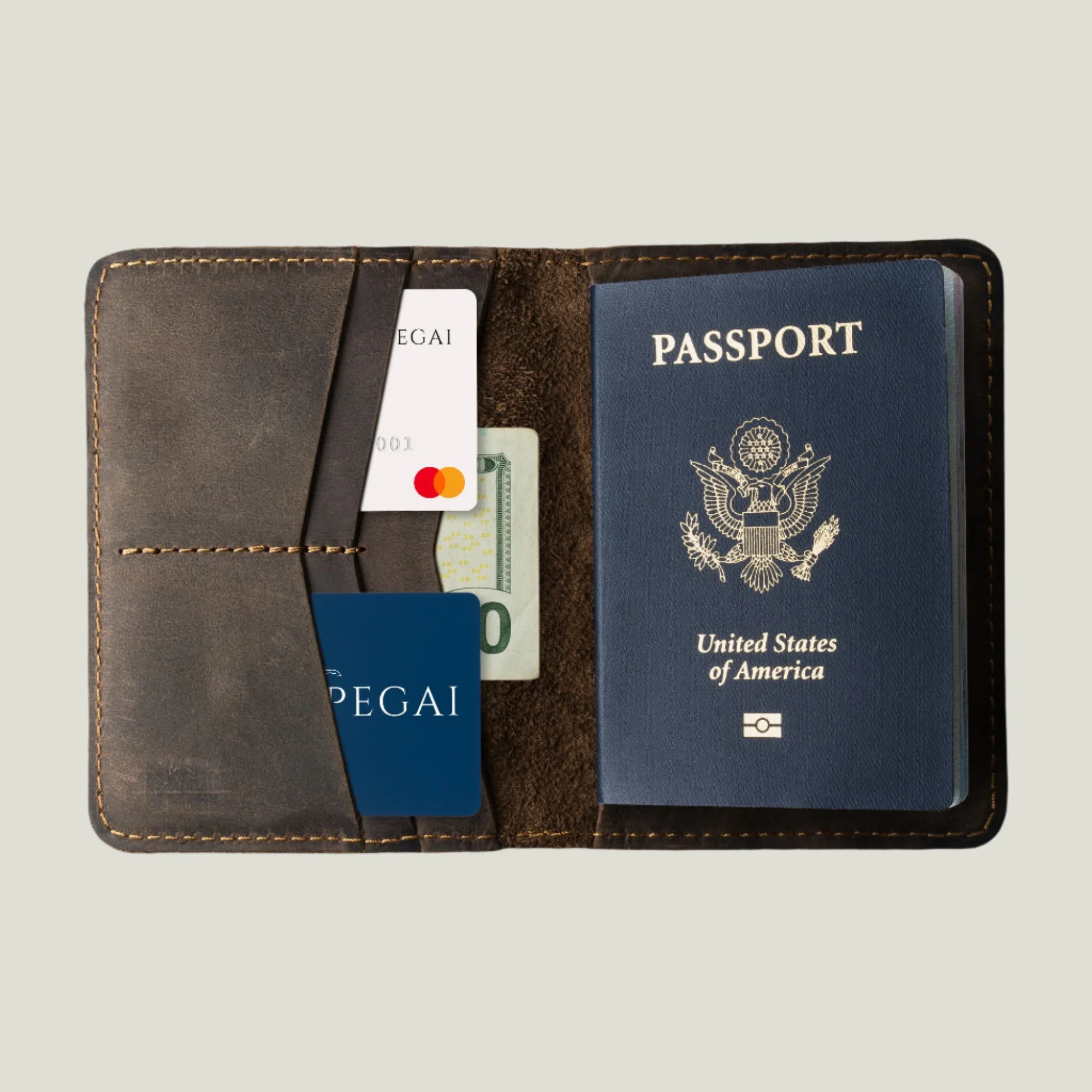 Pike Leather Passport Wallet | Chestnut - Image 7