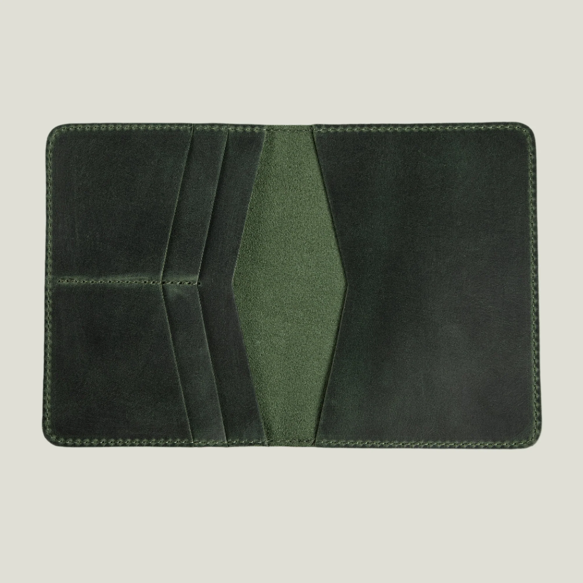 Pike Leather Passport Wallet | Green - Image 4