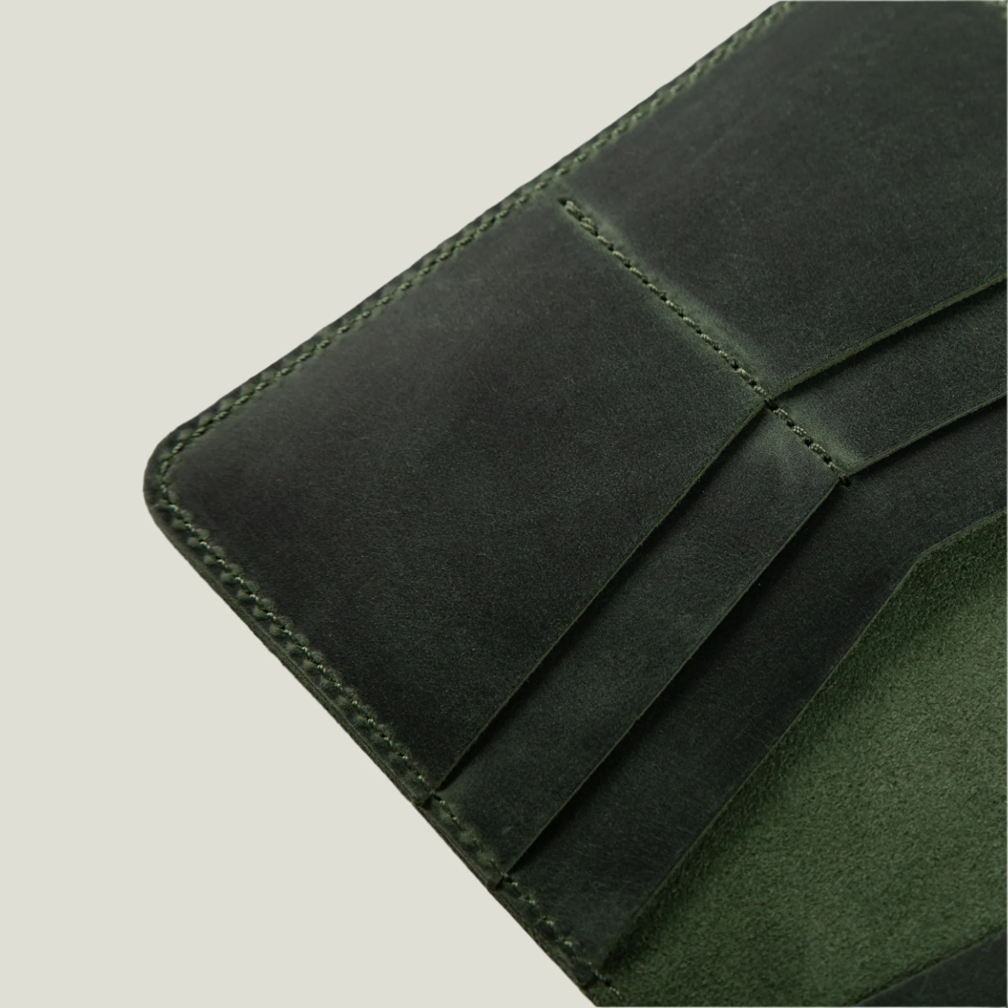 Pike Leather Passport Wallet | Green - Image 5