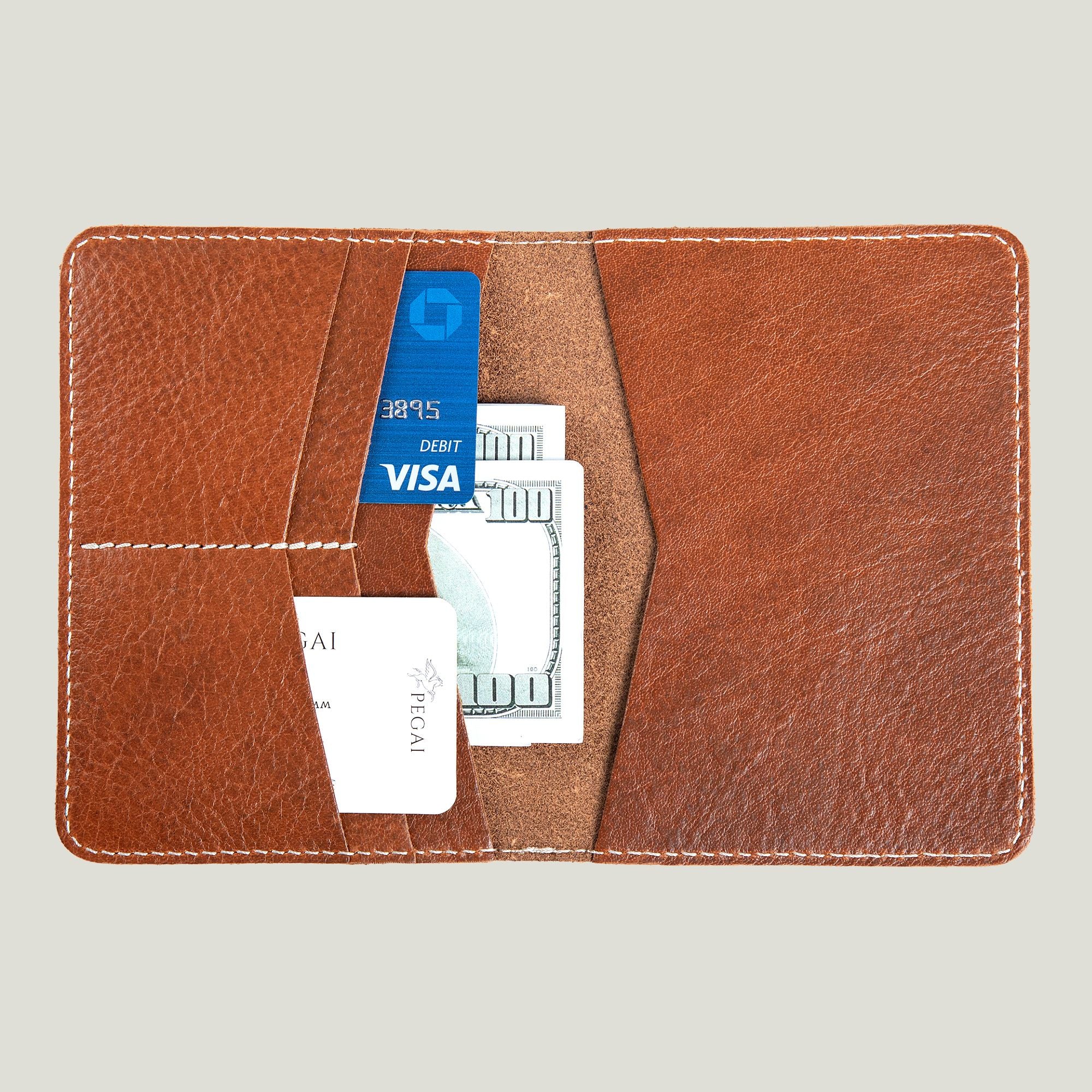 Pike Leather Passport Wallet | Phokion Brown - Image 6