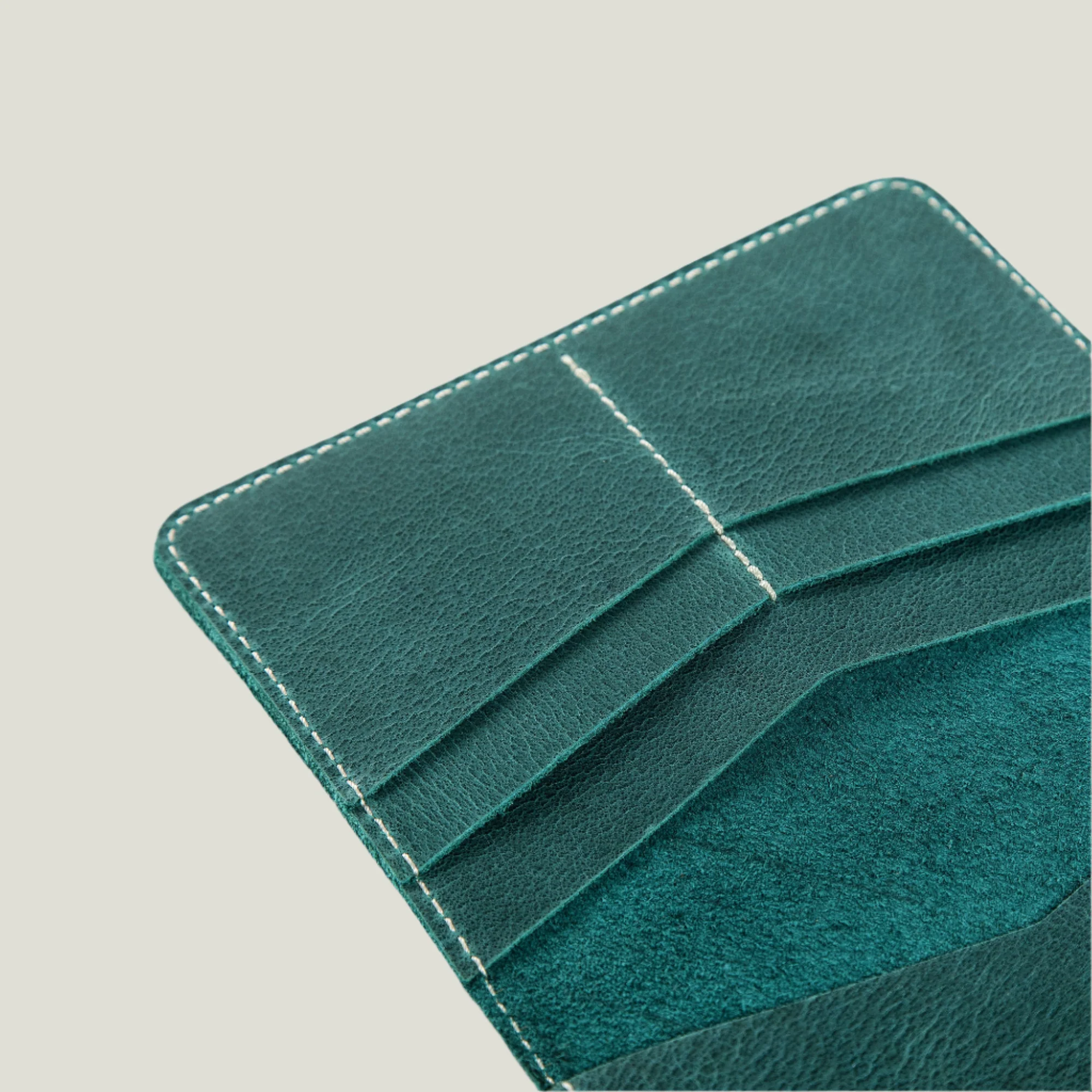 Pike Leather Passport Wallet | Turquoise - Image 3
