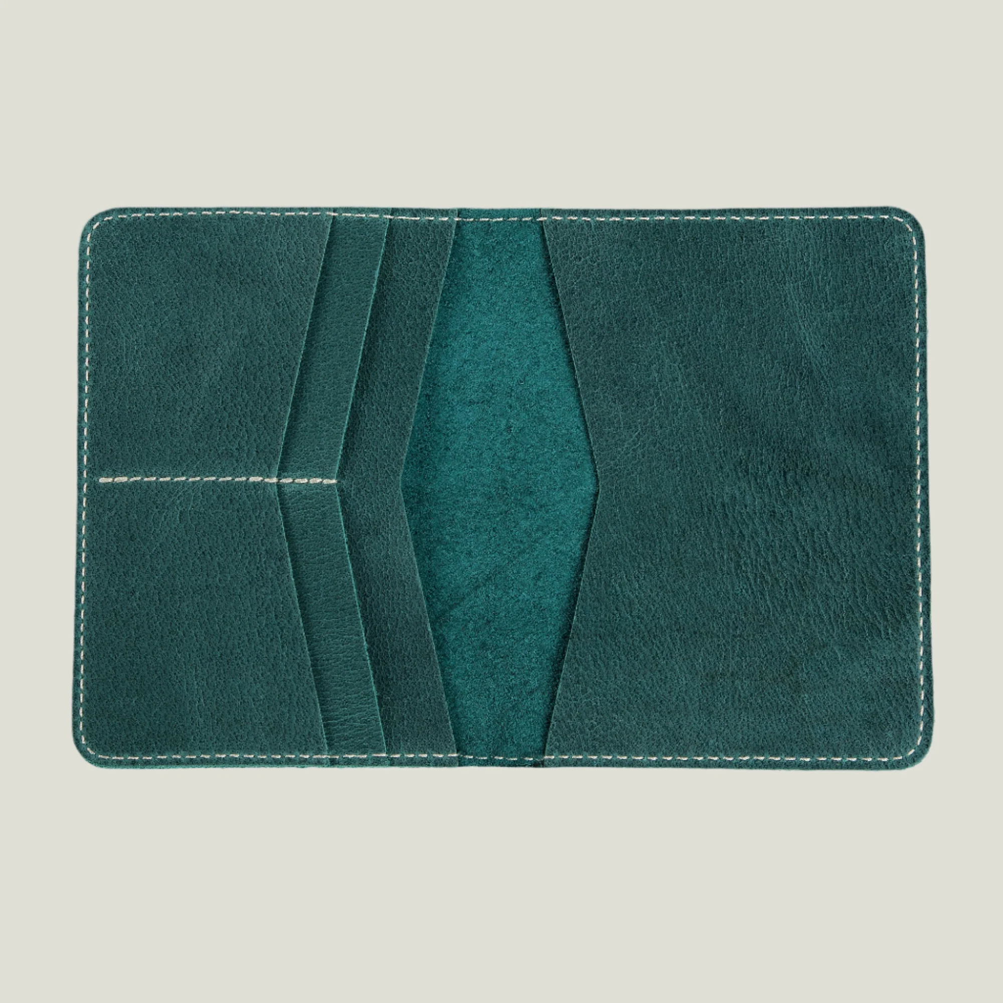 Pike Leather Passport Wallet | Turquoise - Image 4