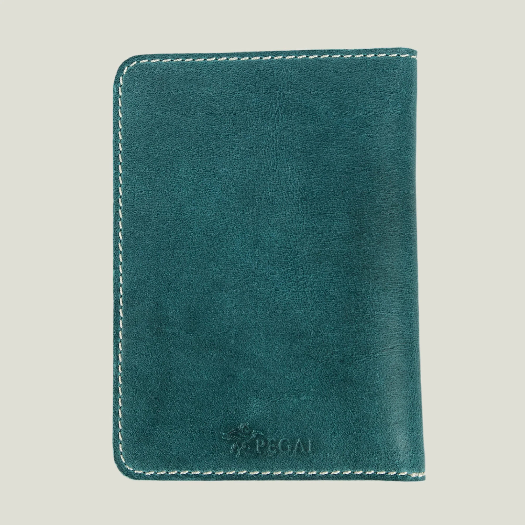 Pike Leather Passport Wallet | Turquoise - Image 5