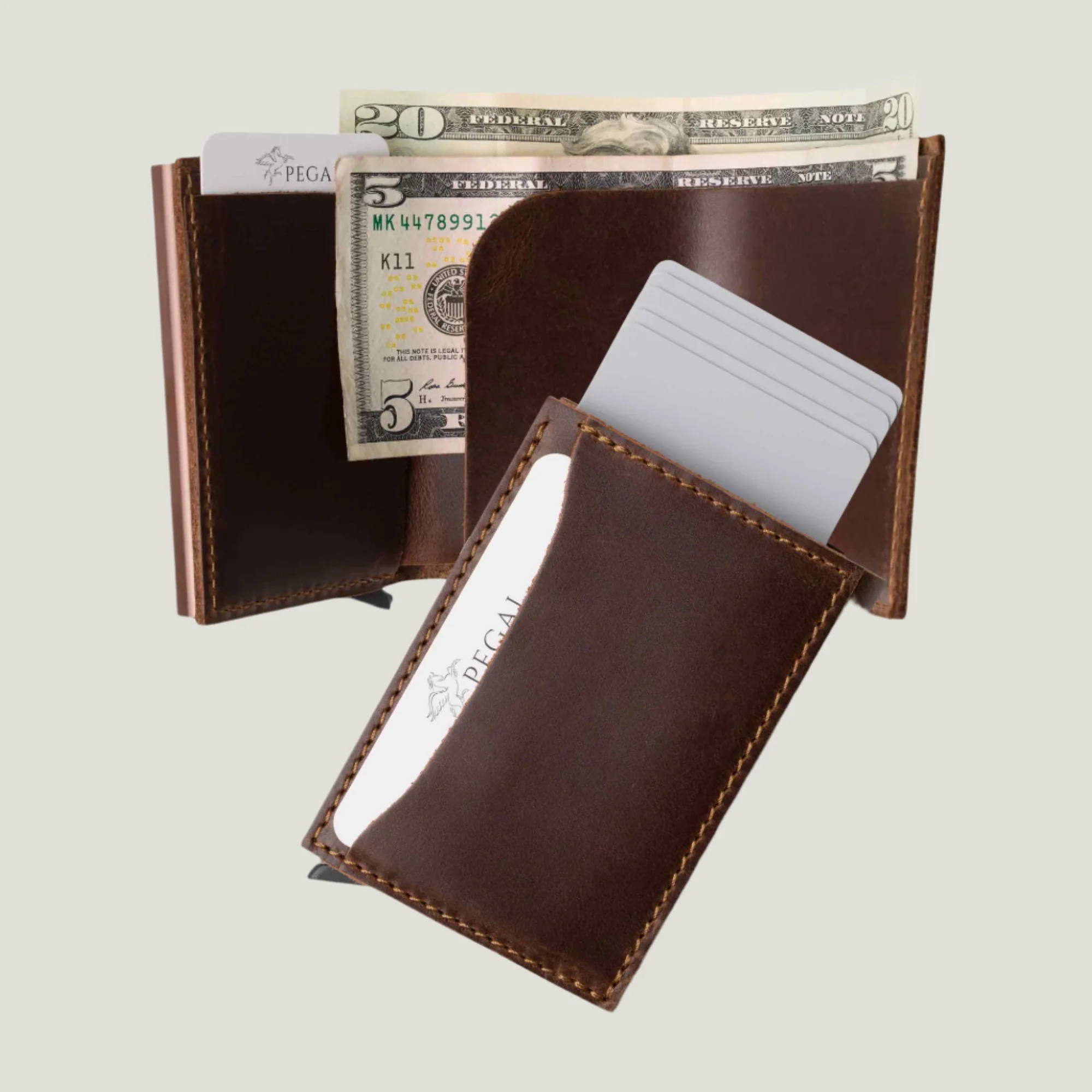 Mack Leather Trifold Wallet | Antique