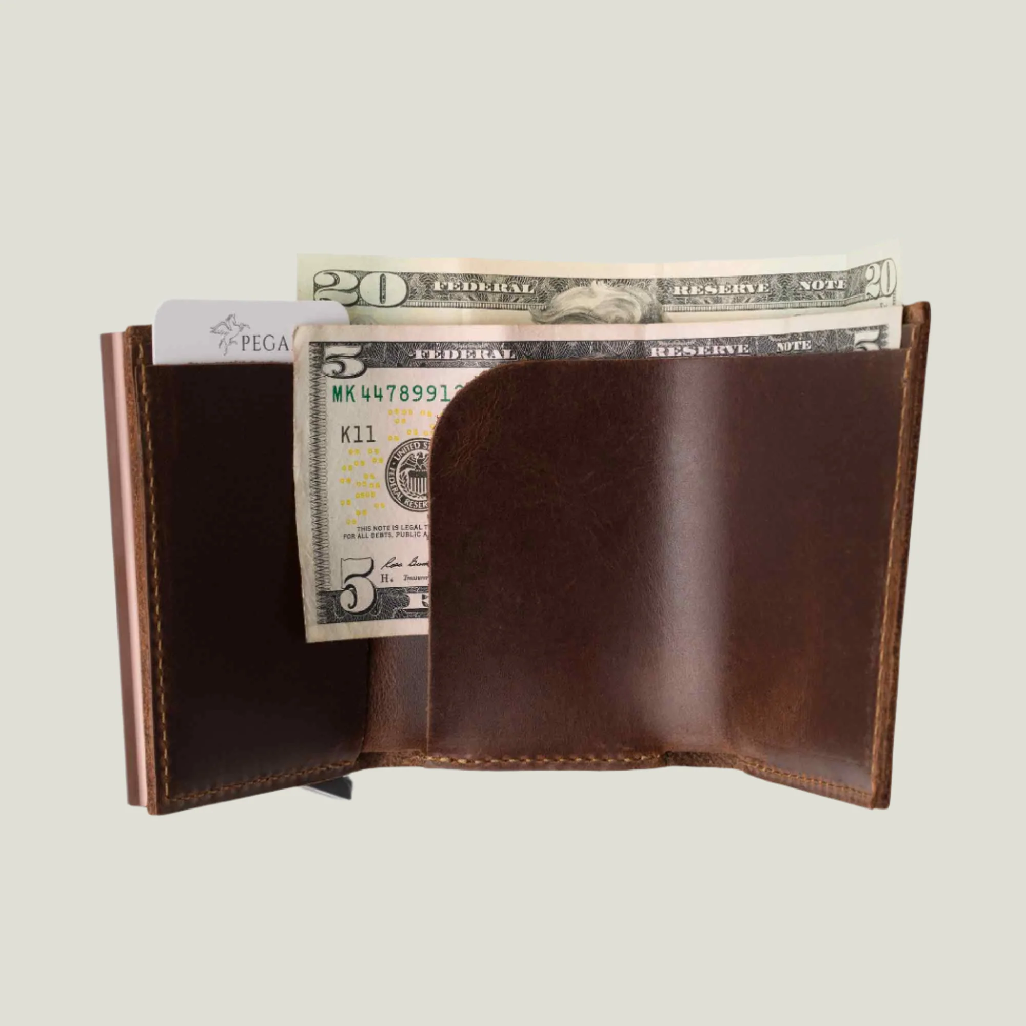 Mack Leather Trifold Wallet | Antique - Image 4
