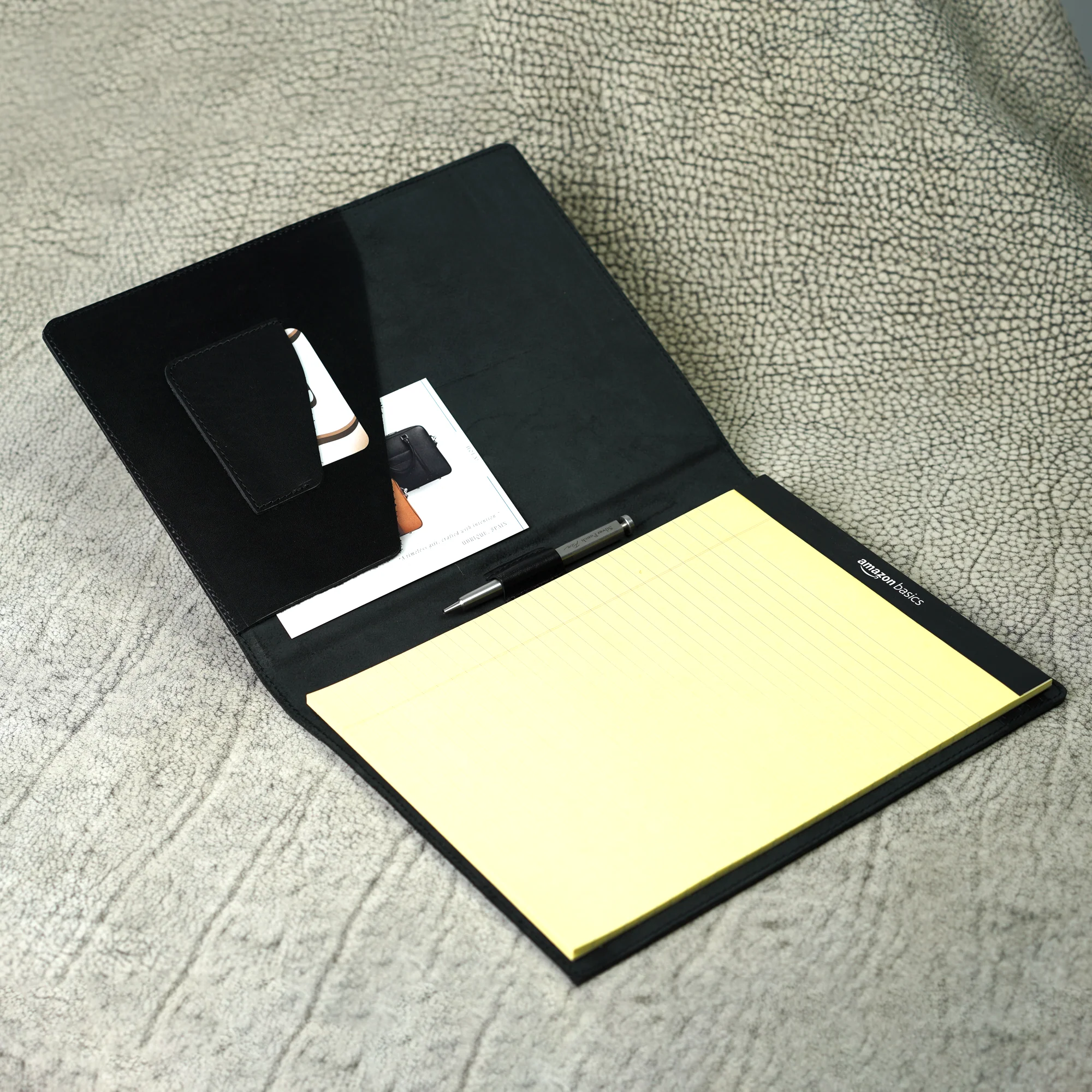Marshall Leather Legal Padfolio | Djor Black - Image 2