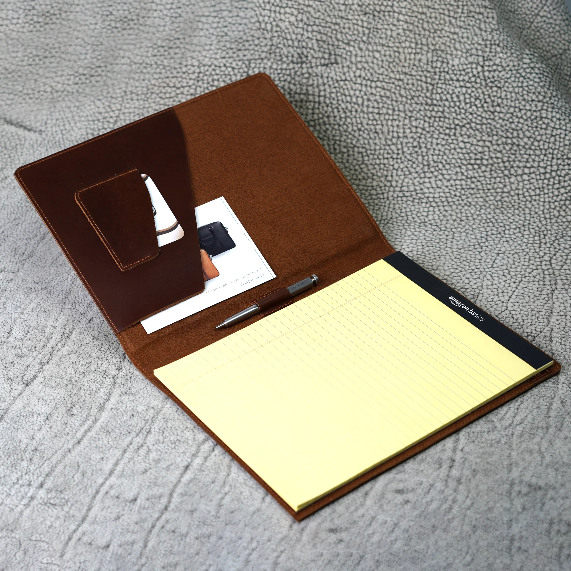 Marshall Leather Legal Padfolio | Djor Brown - Image 2