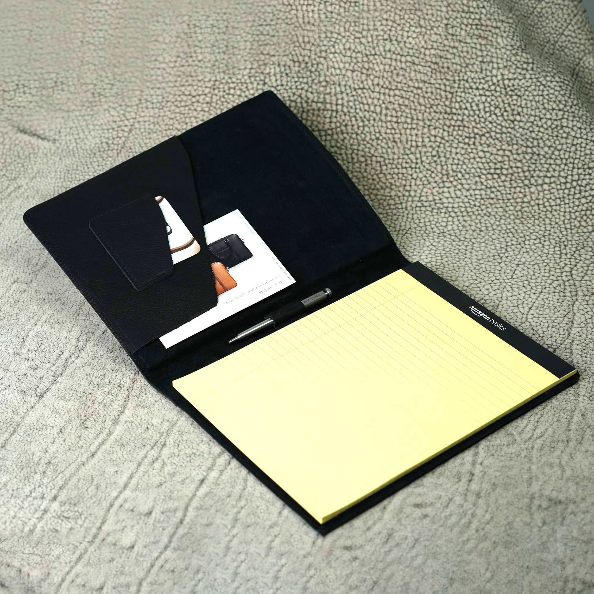 Marshall Leather Legal Padfolio | Dymnos Black - Image 2