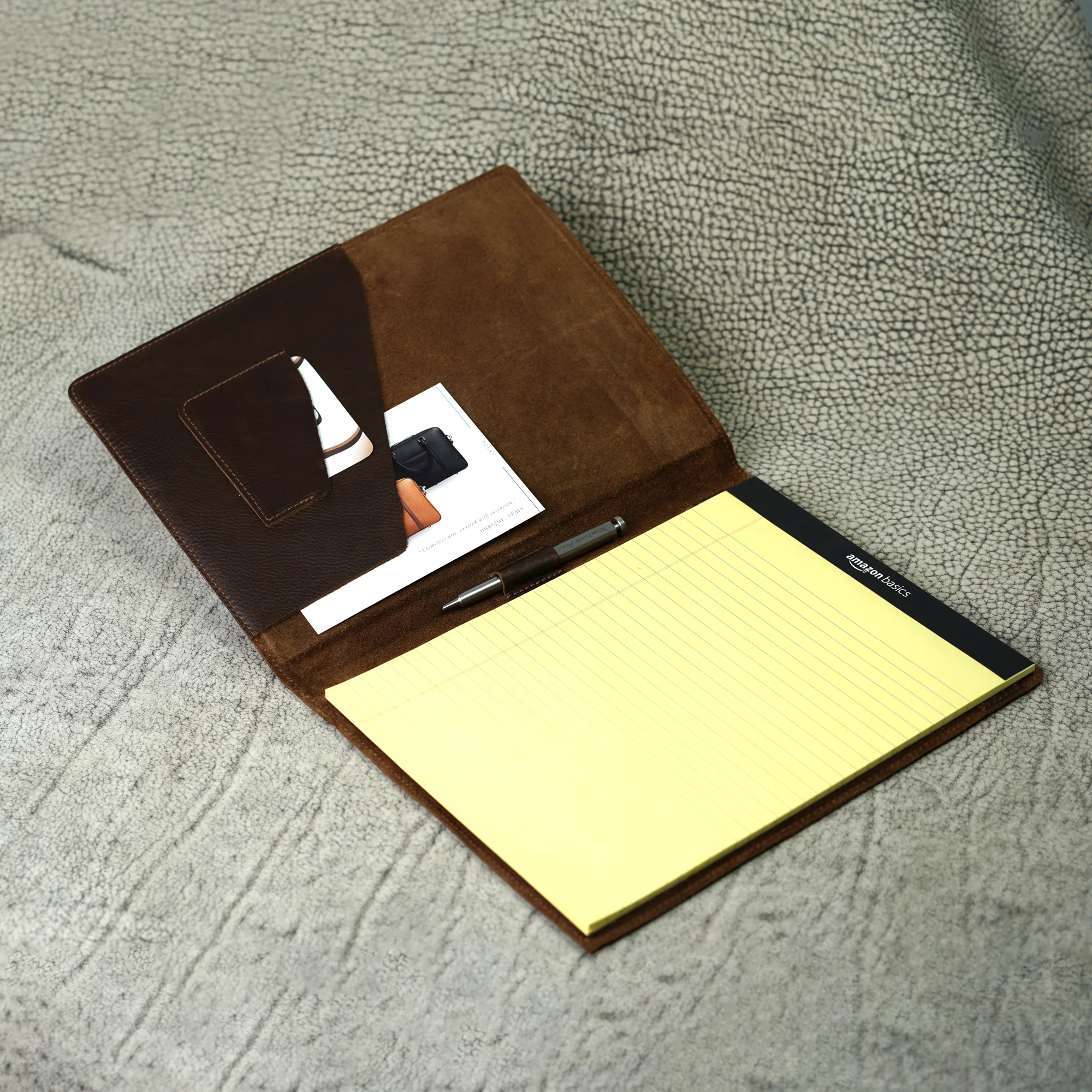 Marshall Leather Legal Padfolio | Dymnos Brown - Image 2
