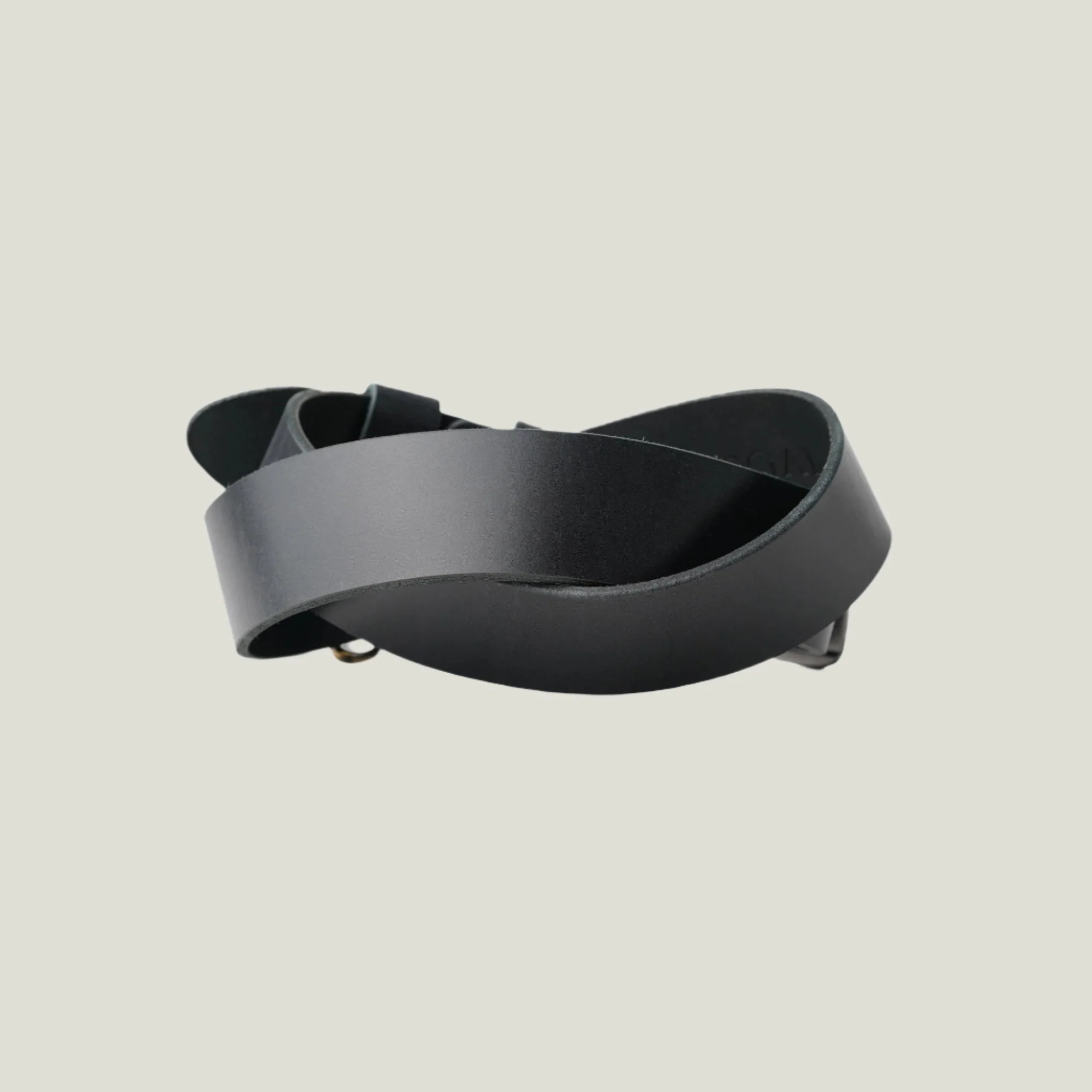 McKinney Men's Leather Belt | Black - Image 3
