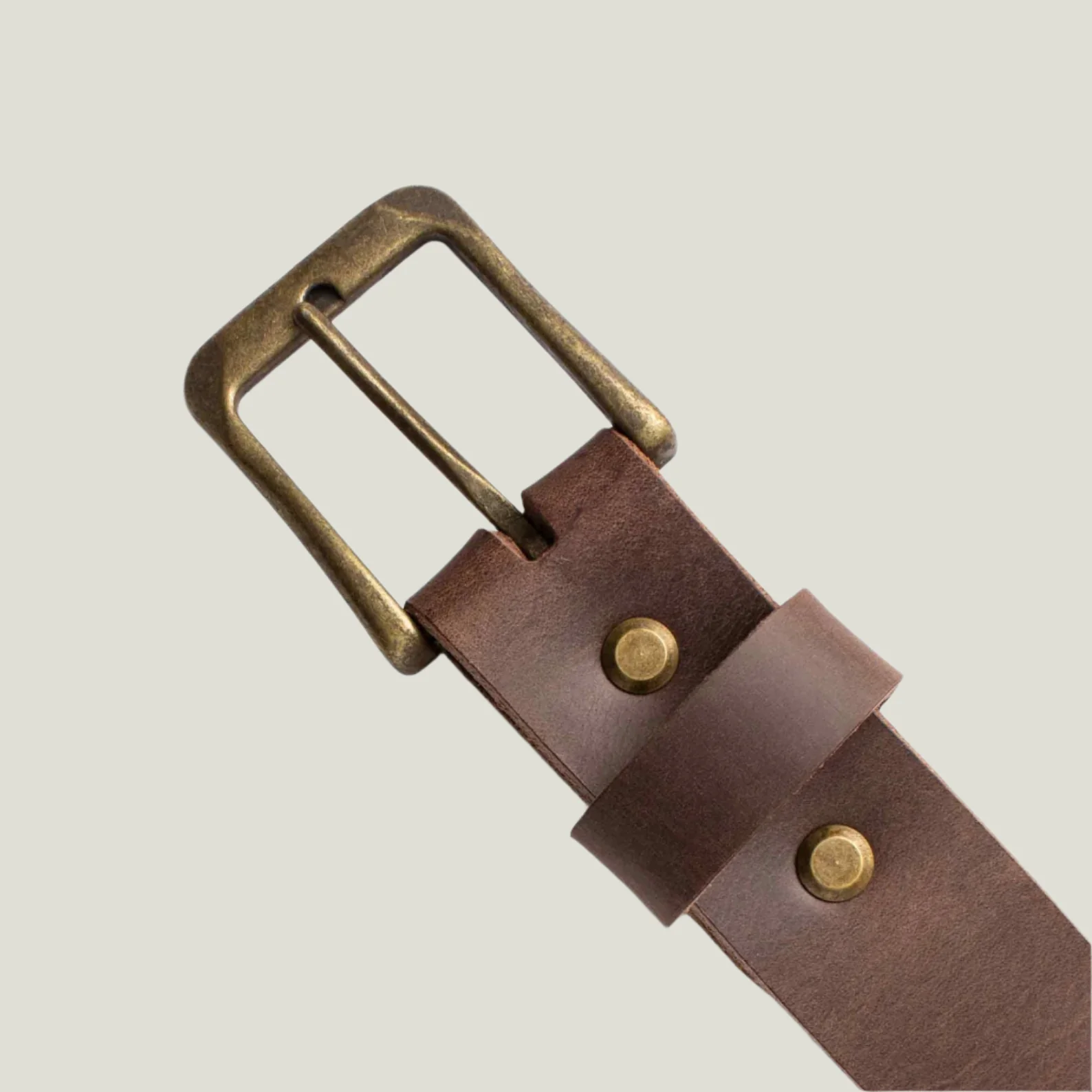 McKinney Men's Leather Belt | Chestnut - Image 4