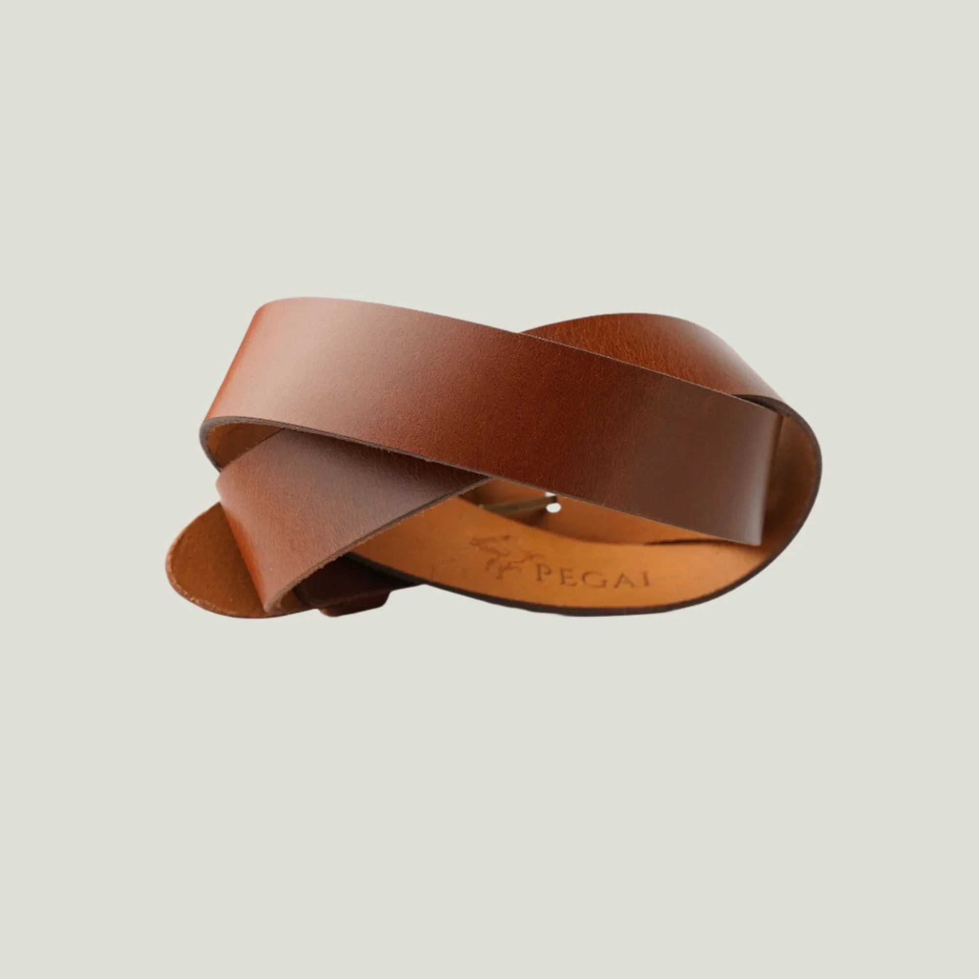 McKinney Men's Leather Belt | Cognac - Image 3